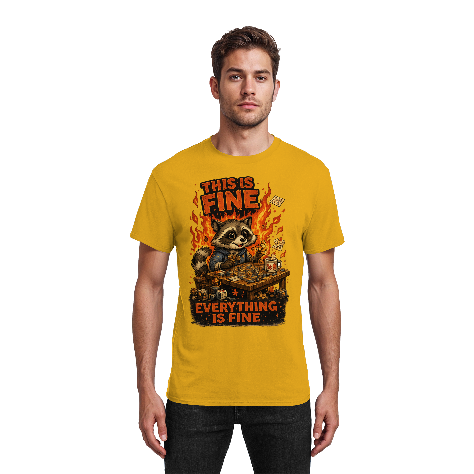 This Is Fine Club! - Heavy Cotton T-Shirt
