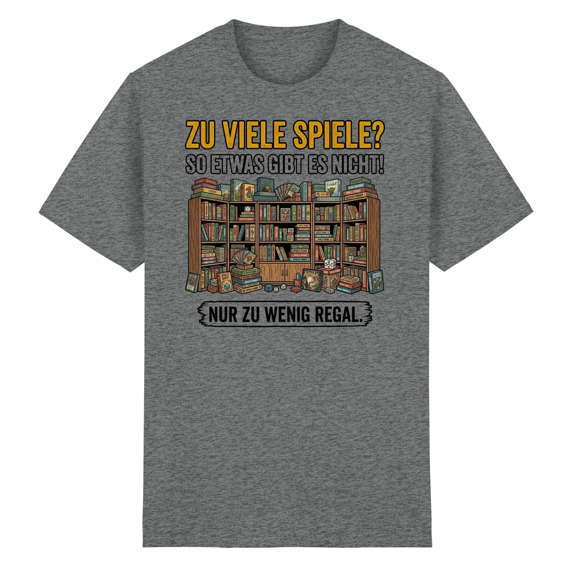 Zu viele Spiele? Zu wenig Regal.  - Heavy Cotton T-Shirt