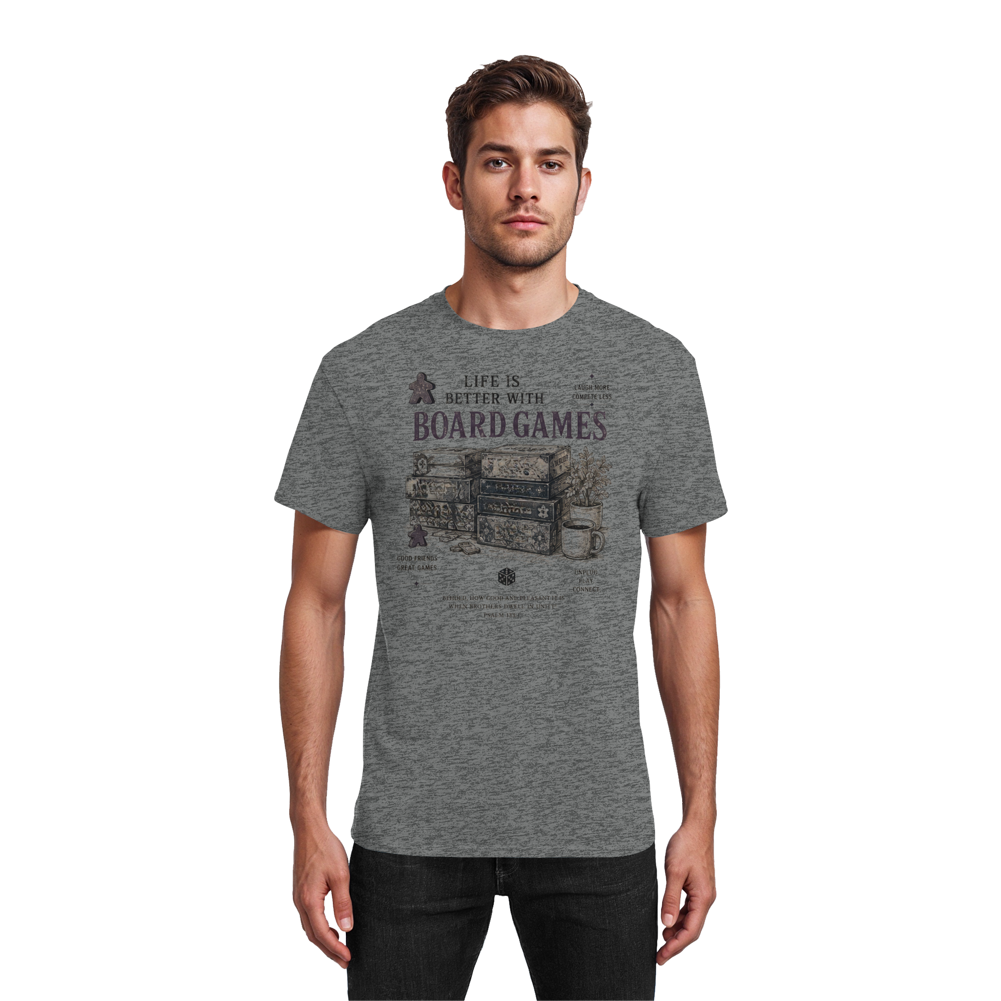 Life Is Better With Board Games - Heavy Cotton T-Shirt