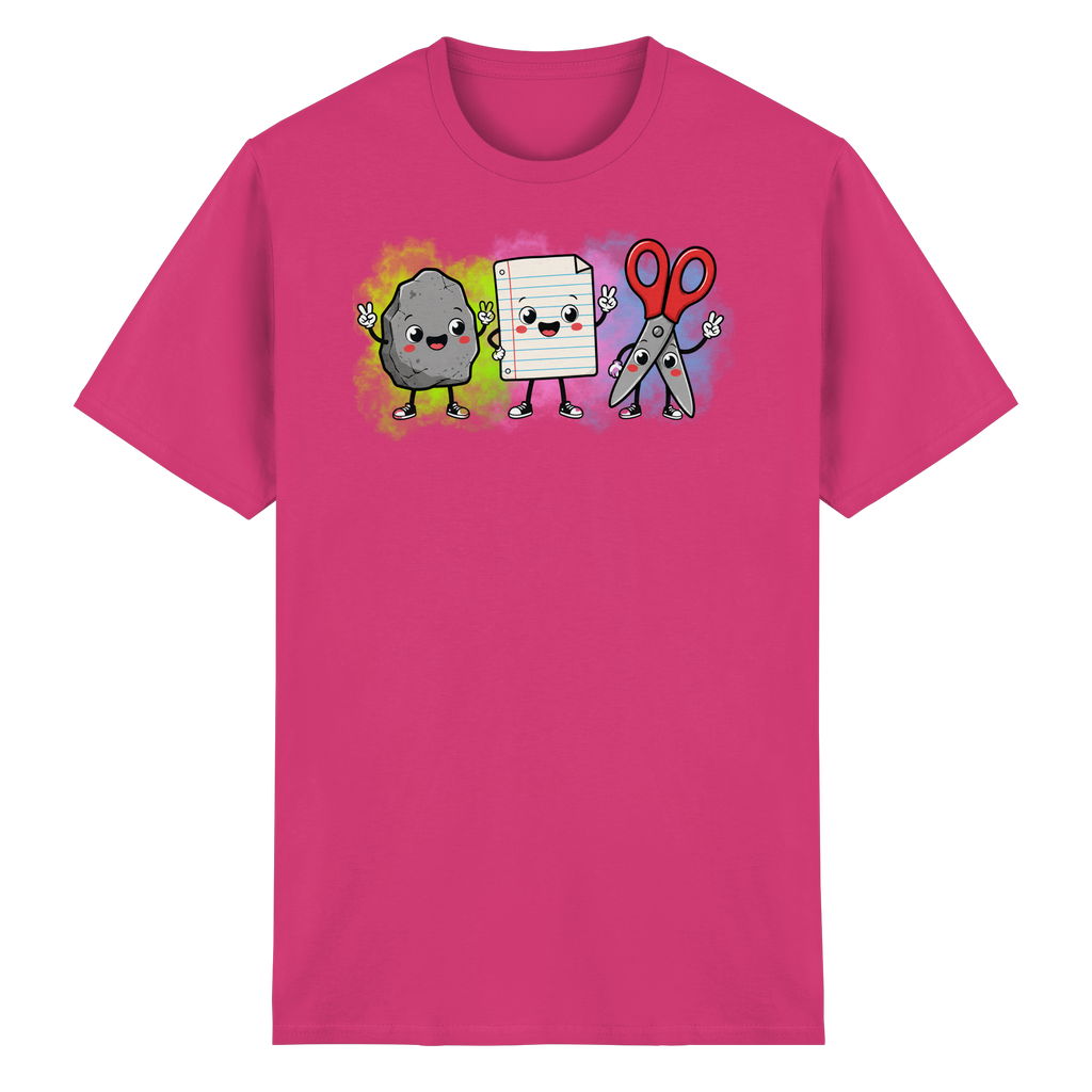 Stein schlägt Schere schlägt Papier! - Heavy Cotton T-Shirt