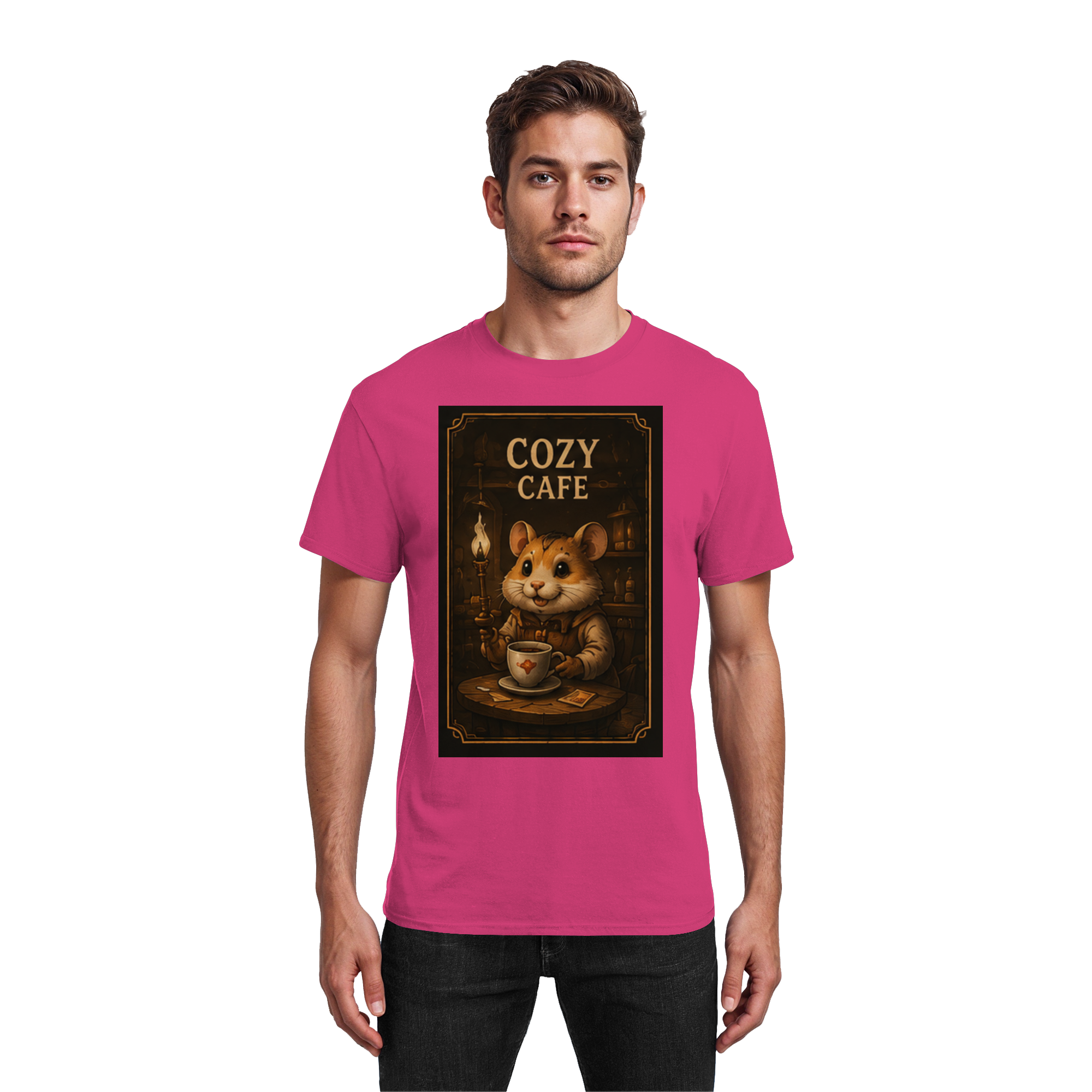 Cozy Café - Heavy Cotton T-Shirt