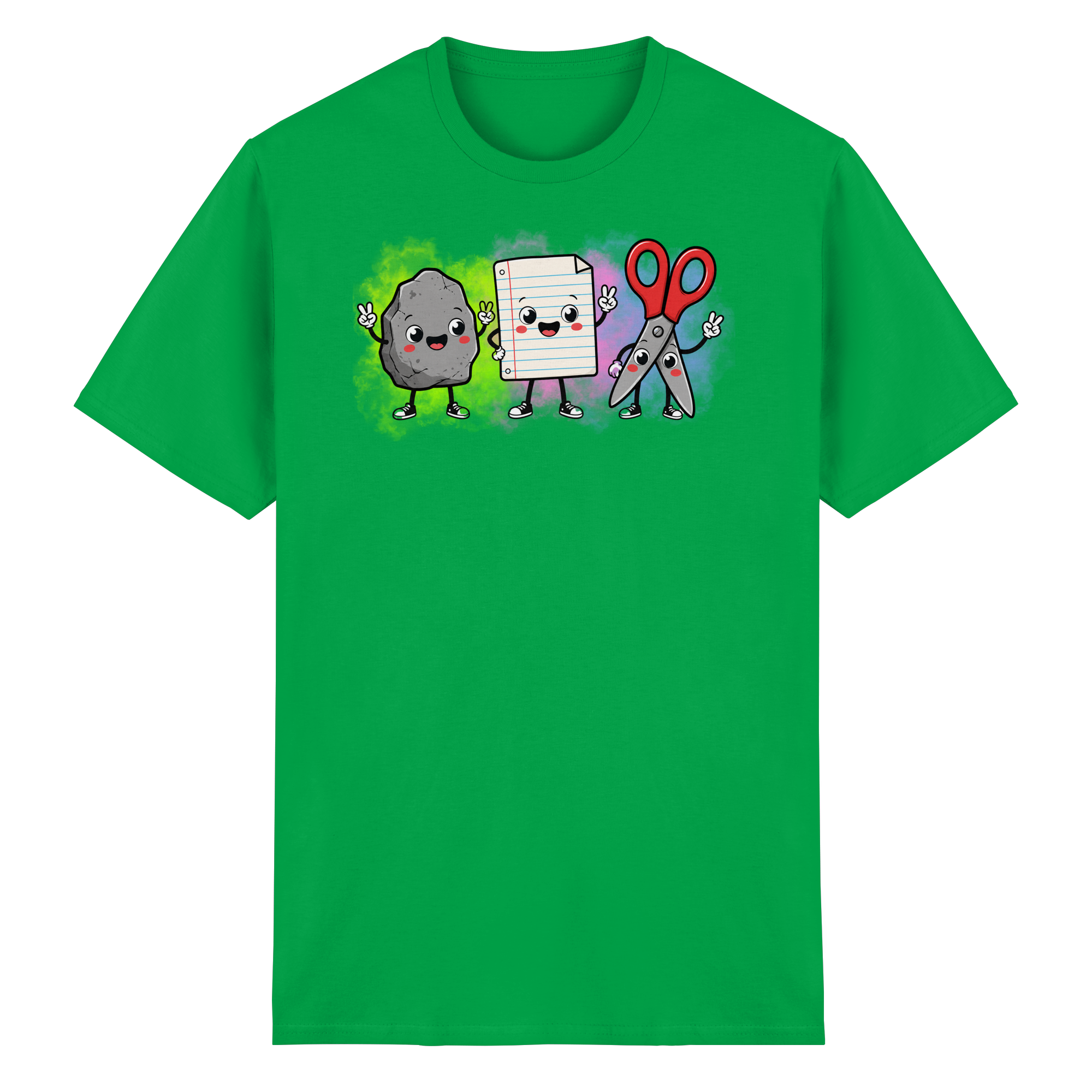 Stein schlägt Schere schlägt Papier! - Heavy Cotton T-Shirt