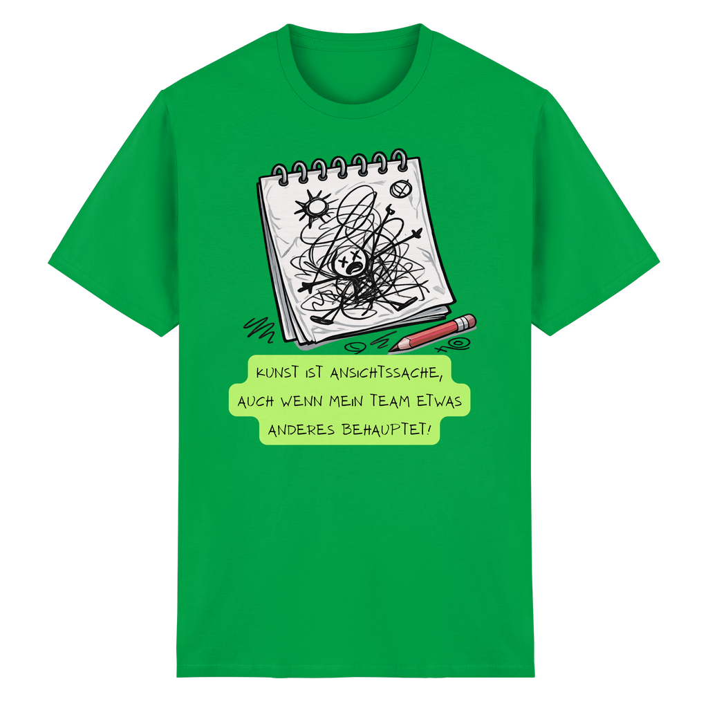 Kunst ist Ansichtssache - Heavy Cotton T-Shirt