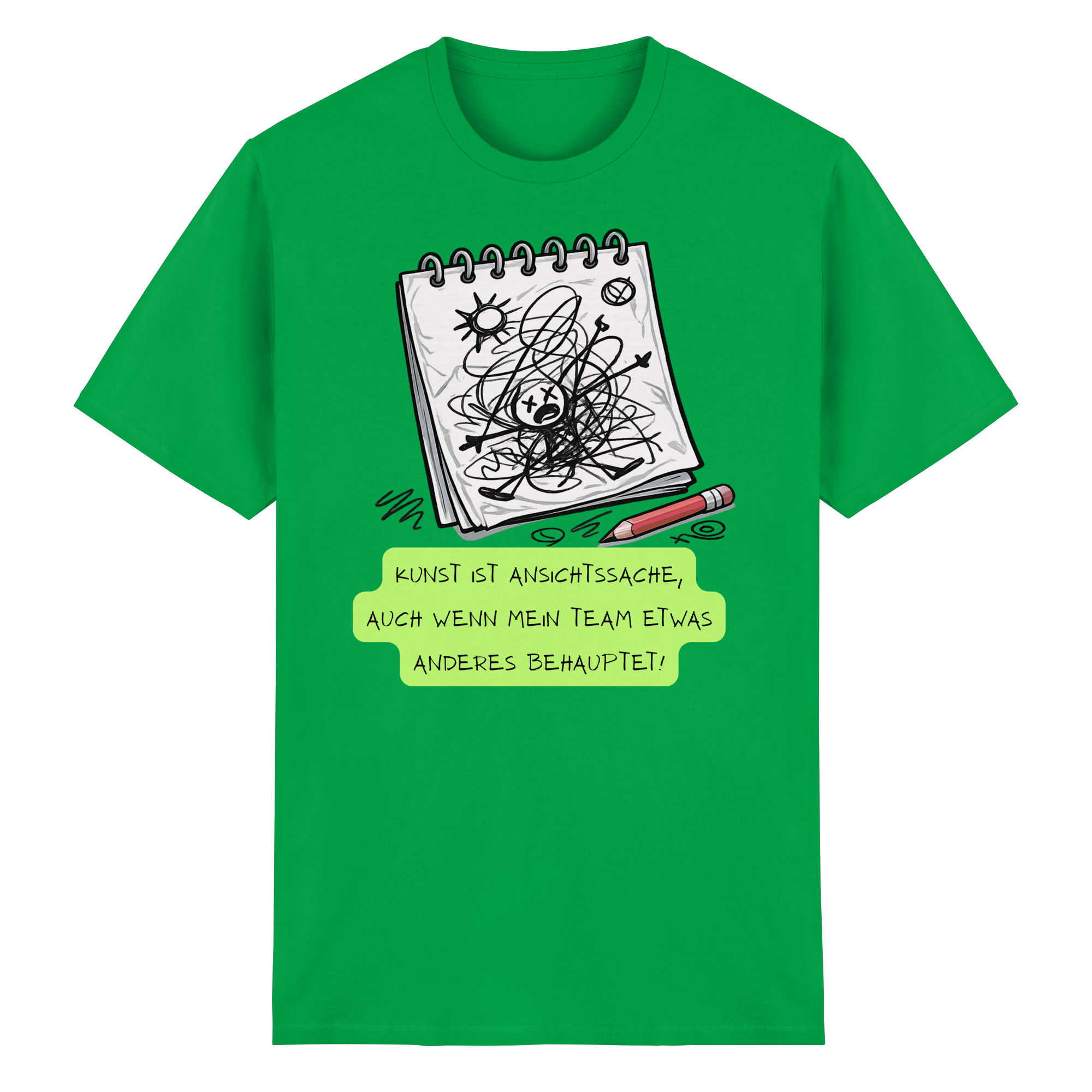 Kunst ist Ansichtssache - Heavy Cotton T-Shirt