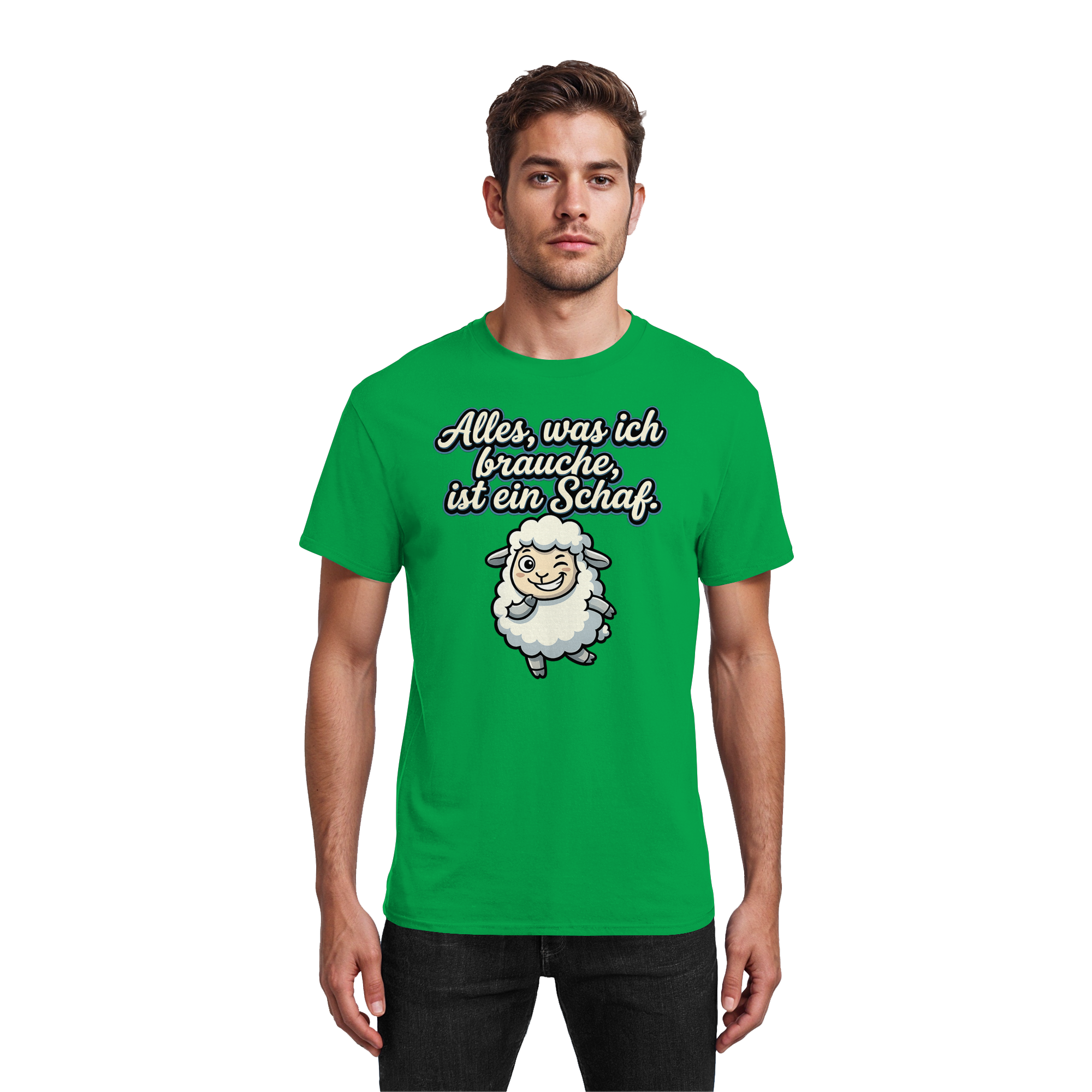 Alles, was ich brauche, ist ein Schaf!  - Heavy Cotton T-Shirt