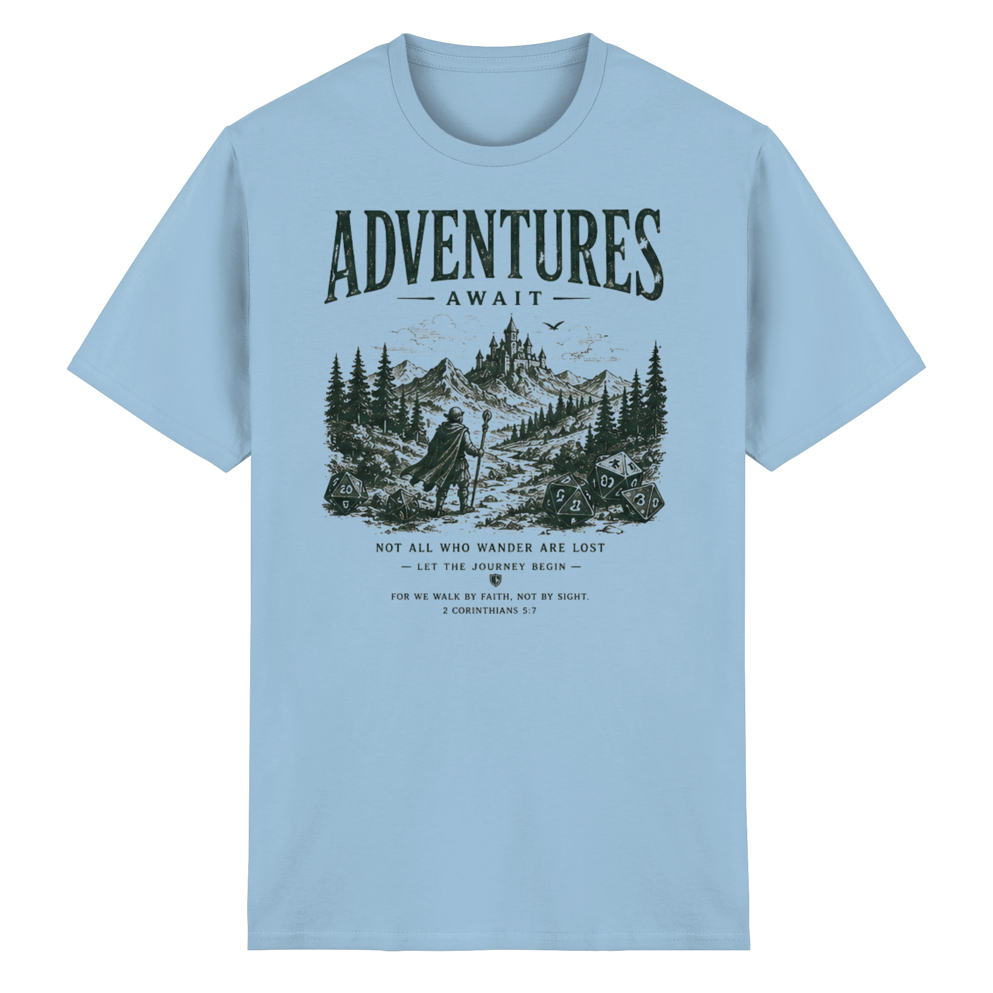 Adventures Await. - Heavy Cotton T-Shirt