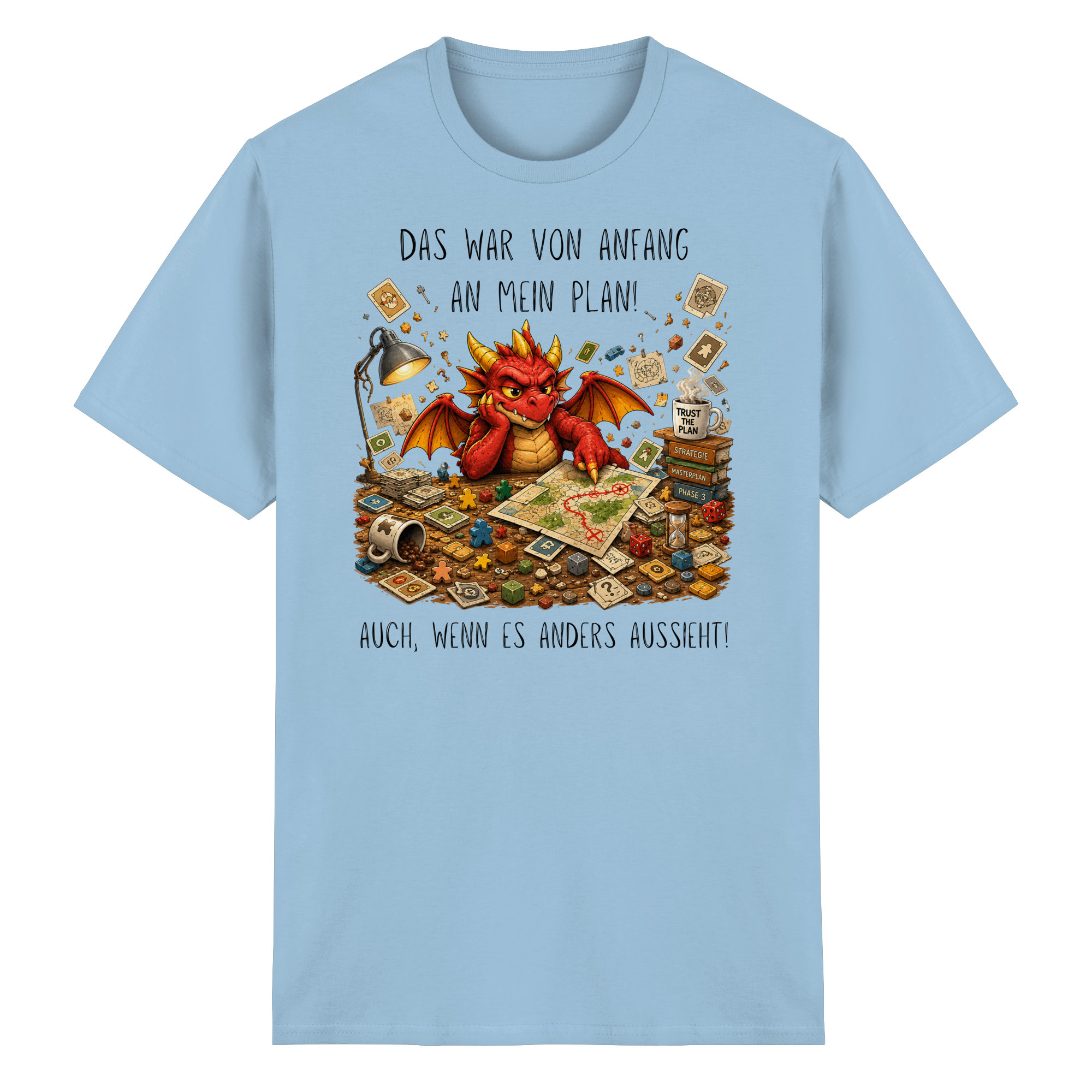 Vertrau dem Plan - Heavy Cotton T-Shirt