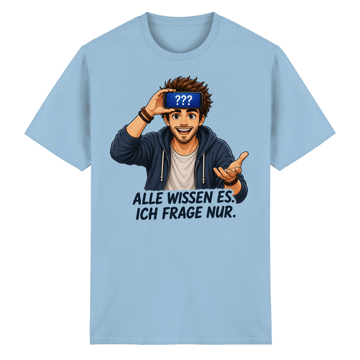 Alle wissen es. Ich frage nur. - Heavy Cotton T-Shirt