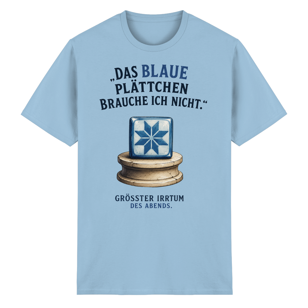 Das blaue Plättchen - Heavy Cotton T-Shirt