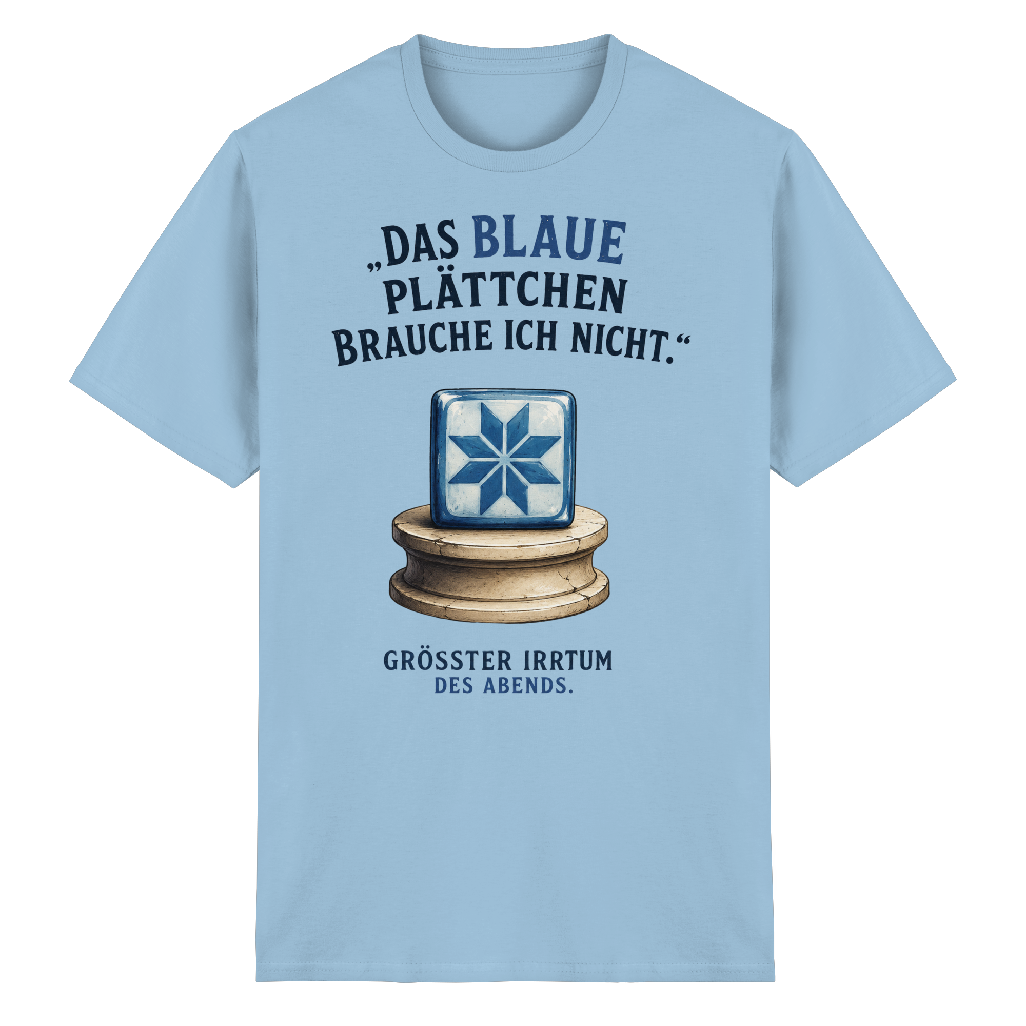 Das blaue Plättchen - Heavy Cotton T-Shirt