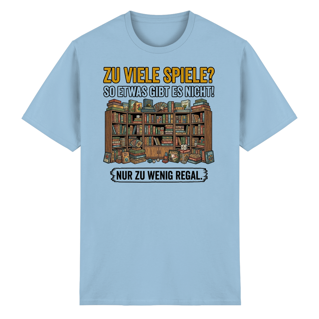 Zu viele Spiele? Zu wenig Regal.  - Heavy Cotton T-Shirt