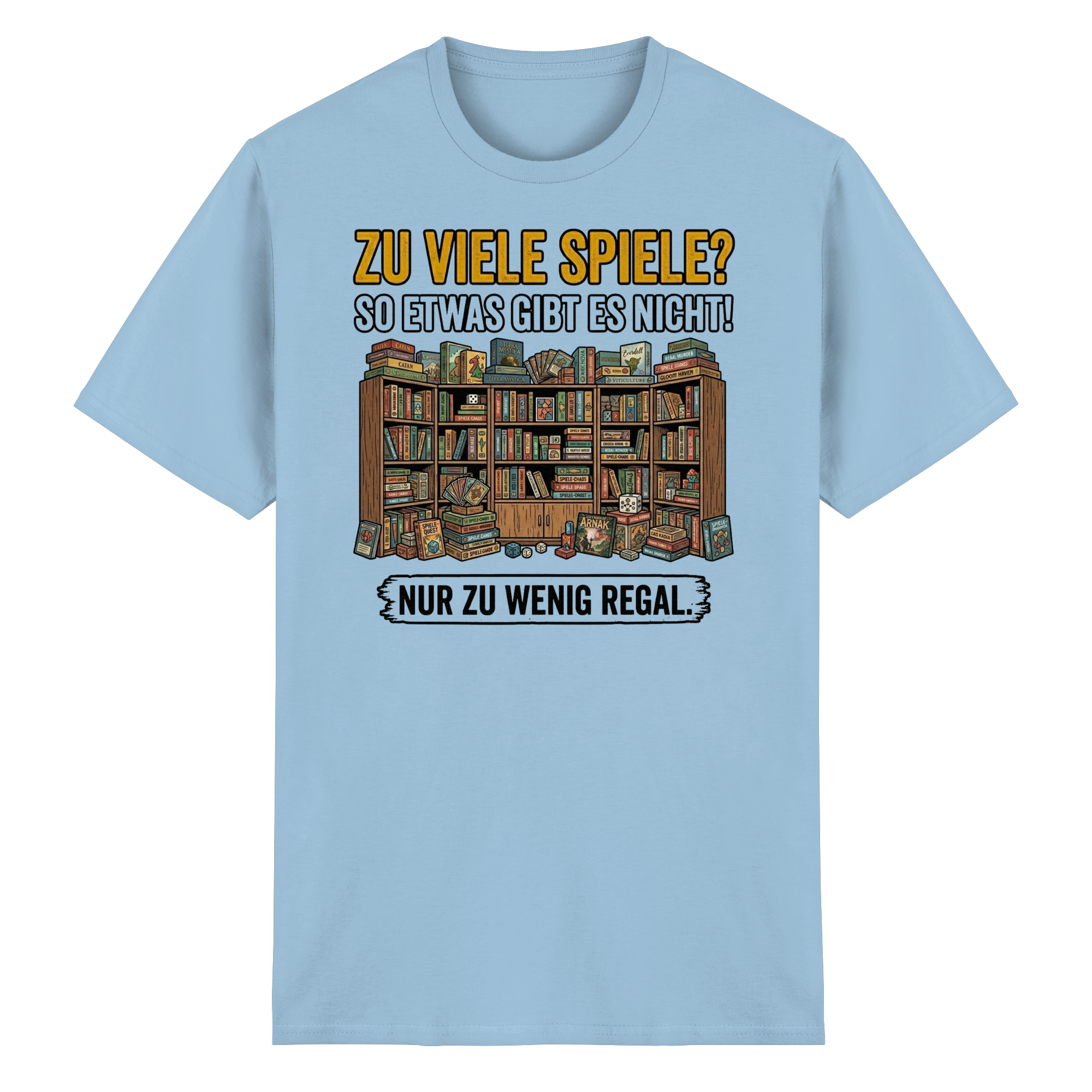 Zu viele Spiele? Zu wenig Regal.  - Heavy Cotton T-Shirt