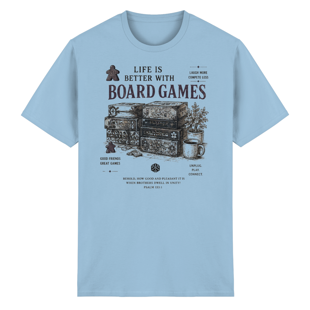 Life Is Better With Board Games - Heavy Cotton T-Shirt