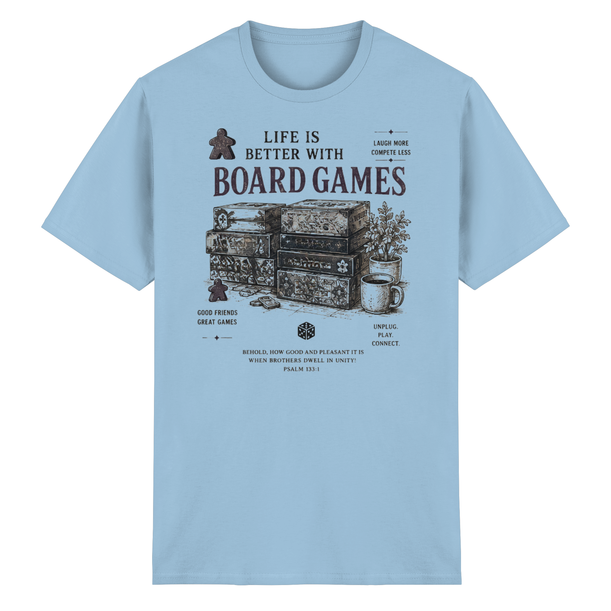 Life Is Better With Board Games - Heavy Cotton T-Shirt