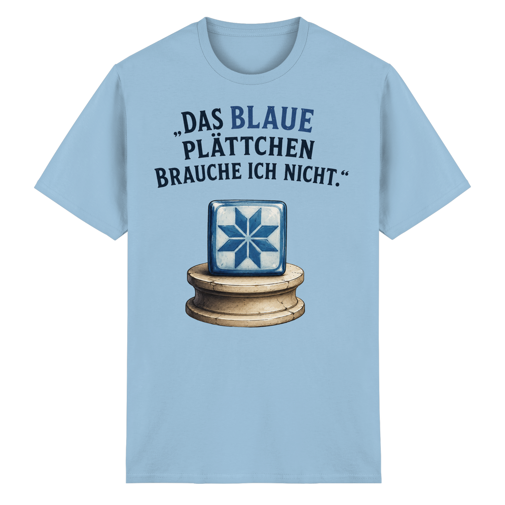 Das blaue Plättchen - Heavy Cotton T-Shirt