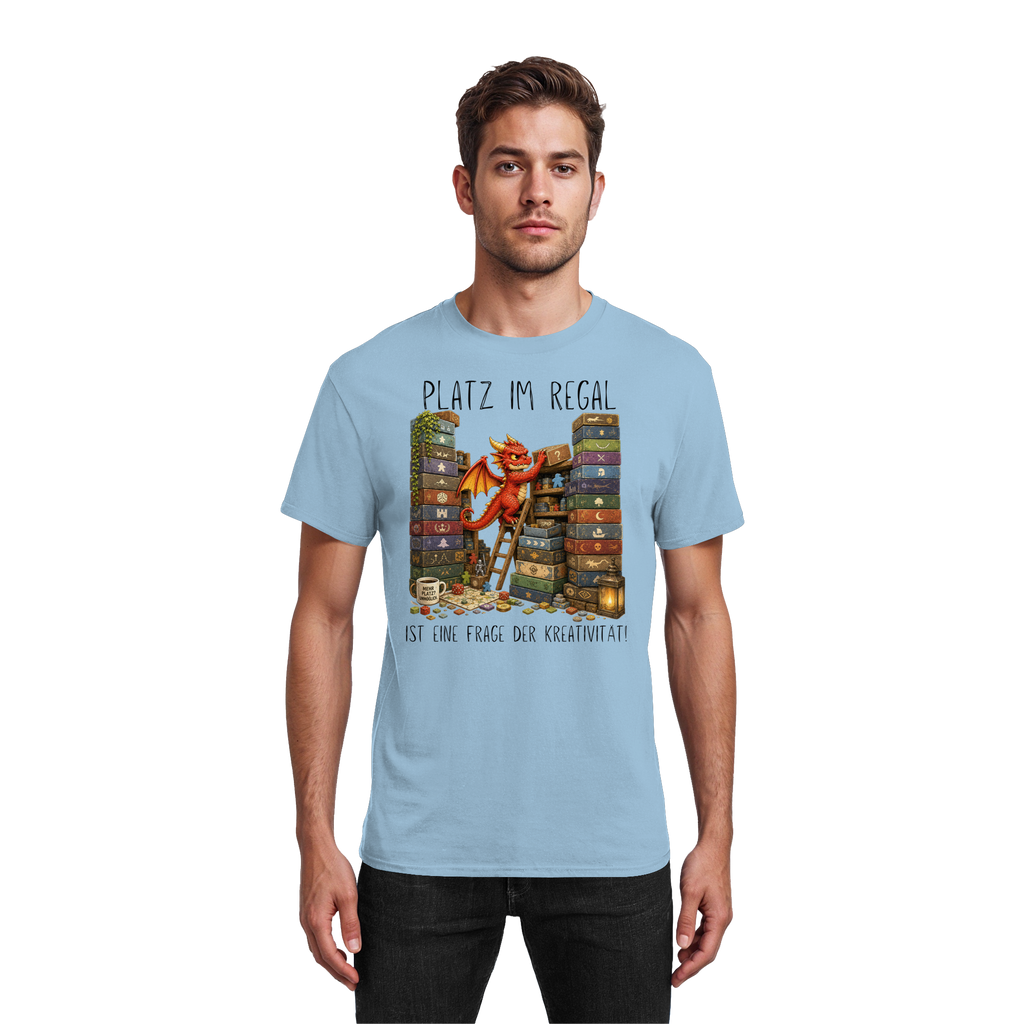 Platz im Regal ist eine Frage der Kreativität. - Heavy Cotton T-Shirt