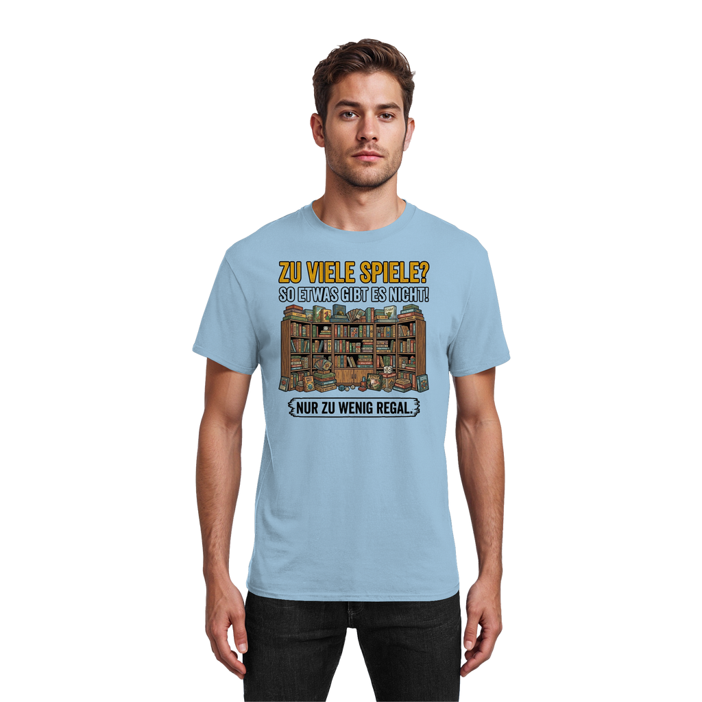 Zu viele Spiele? Zu wenig Regal.  - Heavy Cotton T-Shirt