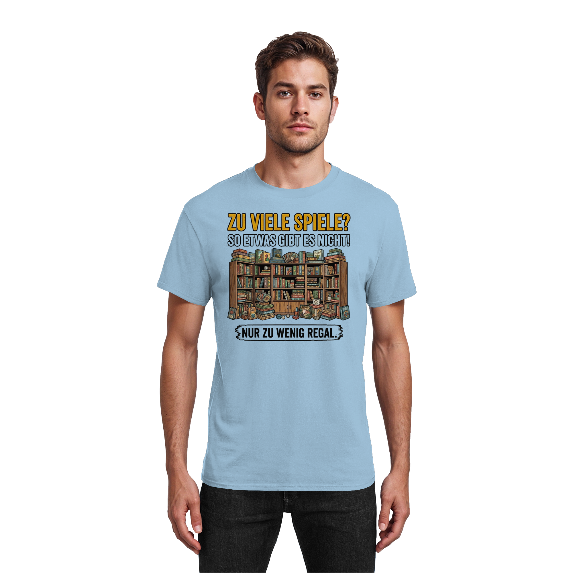 Zu viele Spiele? Zu wenig Regal.  - Heavy Cotton T-Shirt