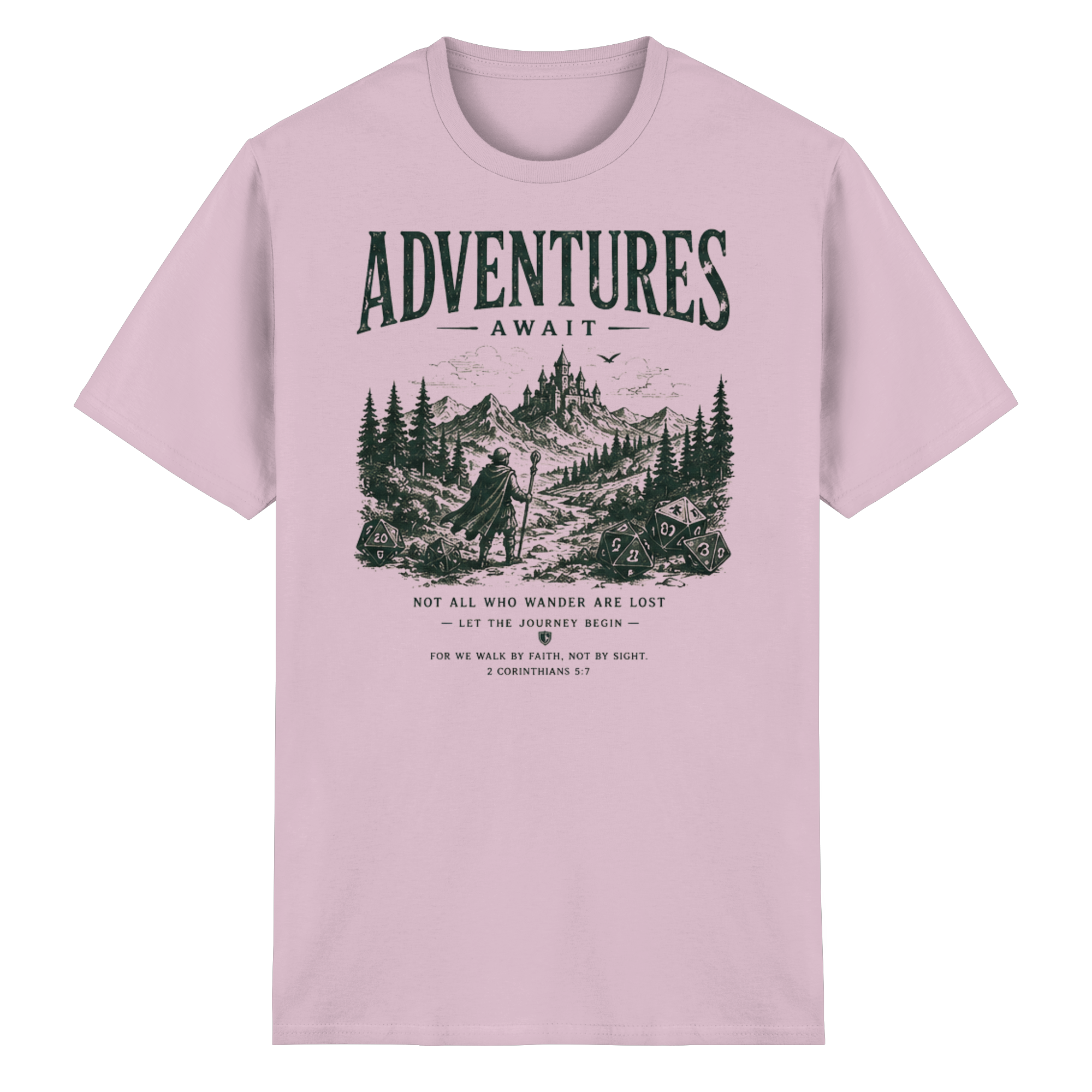Adventures Await. - Heavy Cotton T-Shirt