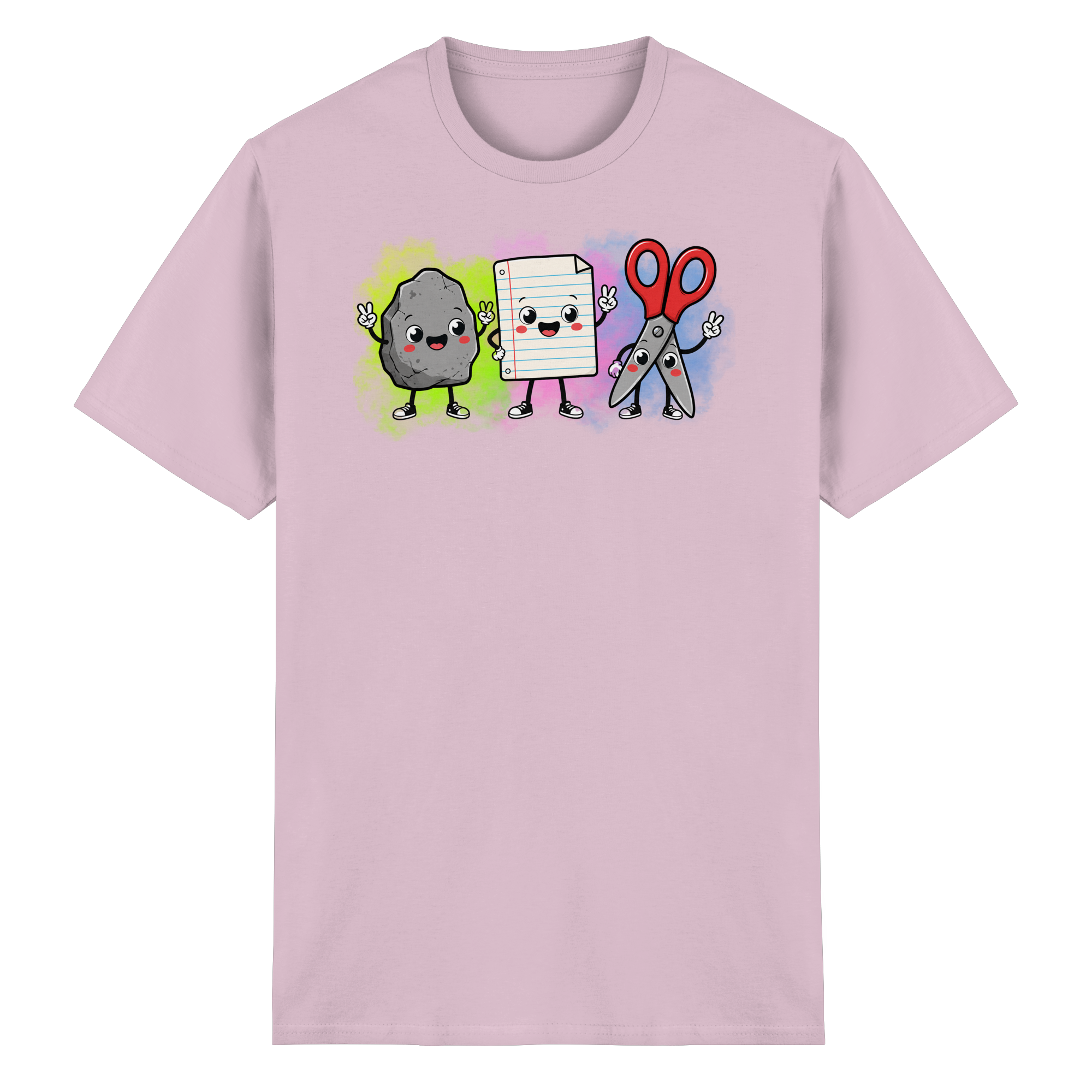 Stein schlägt Schere schlägt Papier! - Heavy Cotton T-Shirt