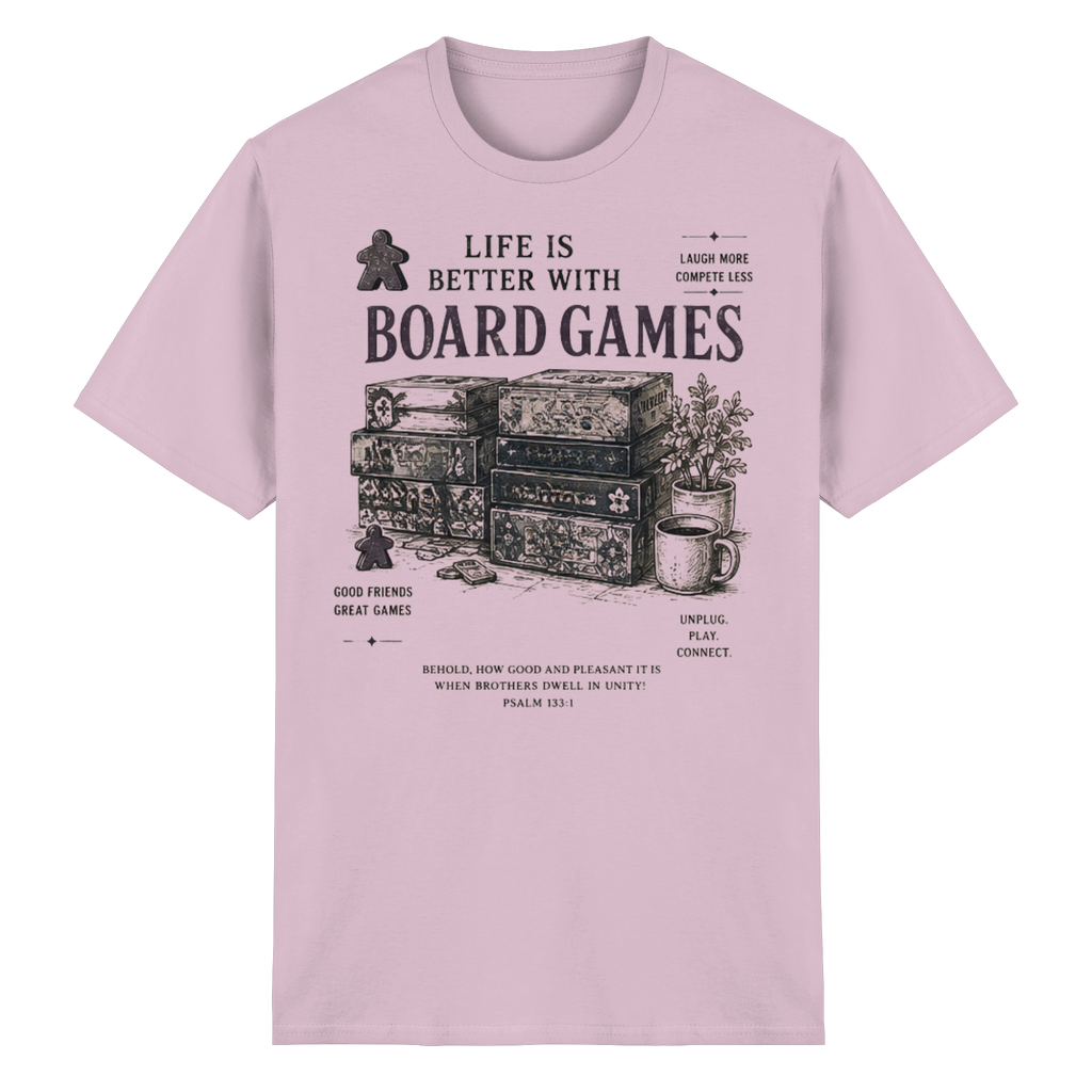 Life Is Better With Board Games - Heavy Cotton T-Shirt