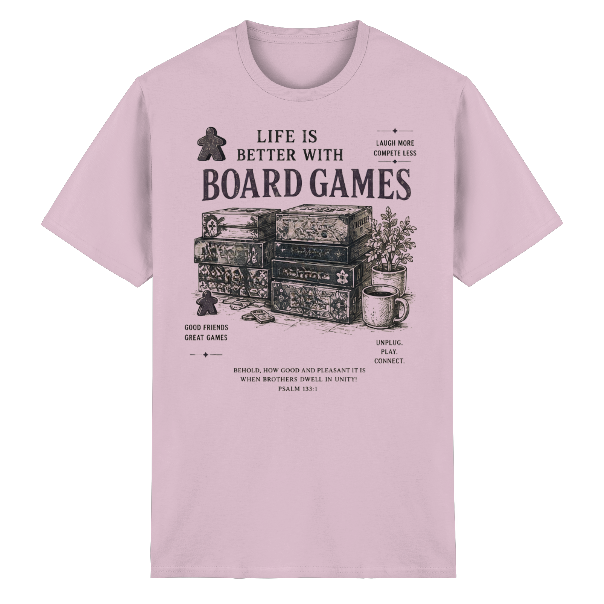 Life Is Better With Board Games - Heavy Cotton T-Shirt