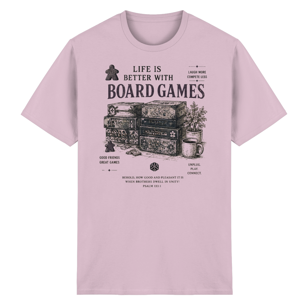 Life Is Better With Board Games - Heavy Cotton T-Shirt