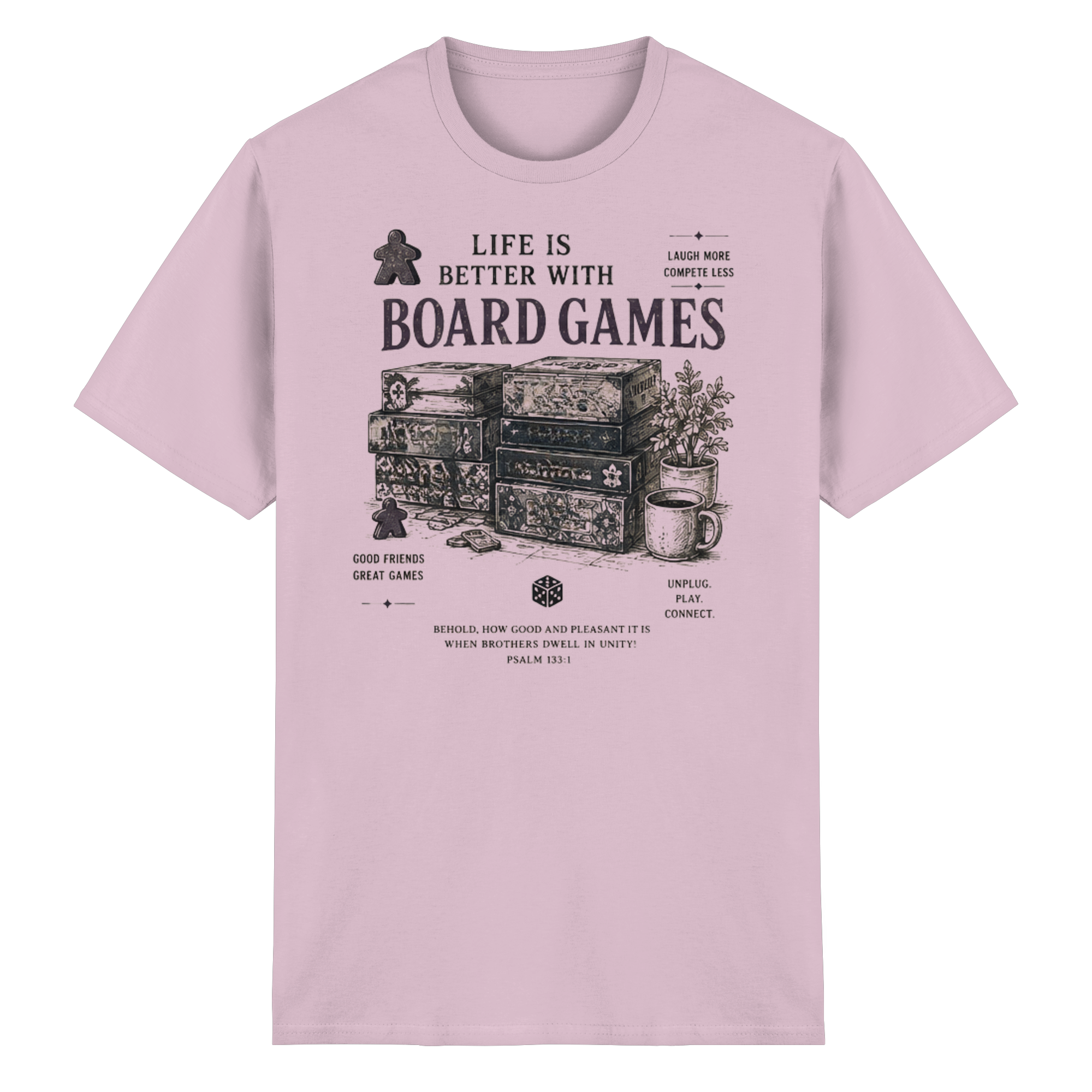 Life Is Better With Board Games - Heavy Cotton T-Shirt