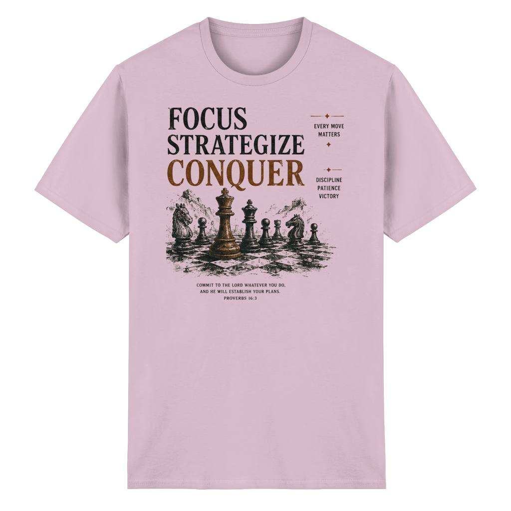 Focus. Strategize. Conquer.  - Heavy Cotton T-Shirt