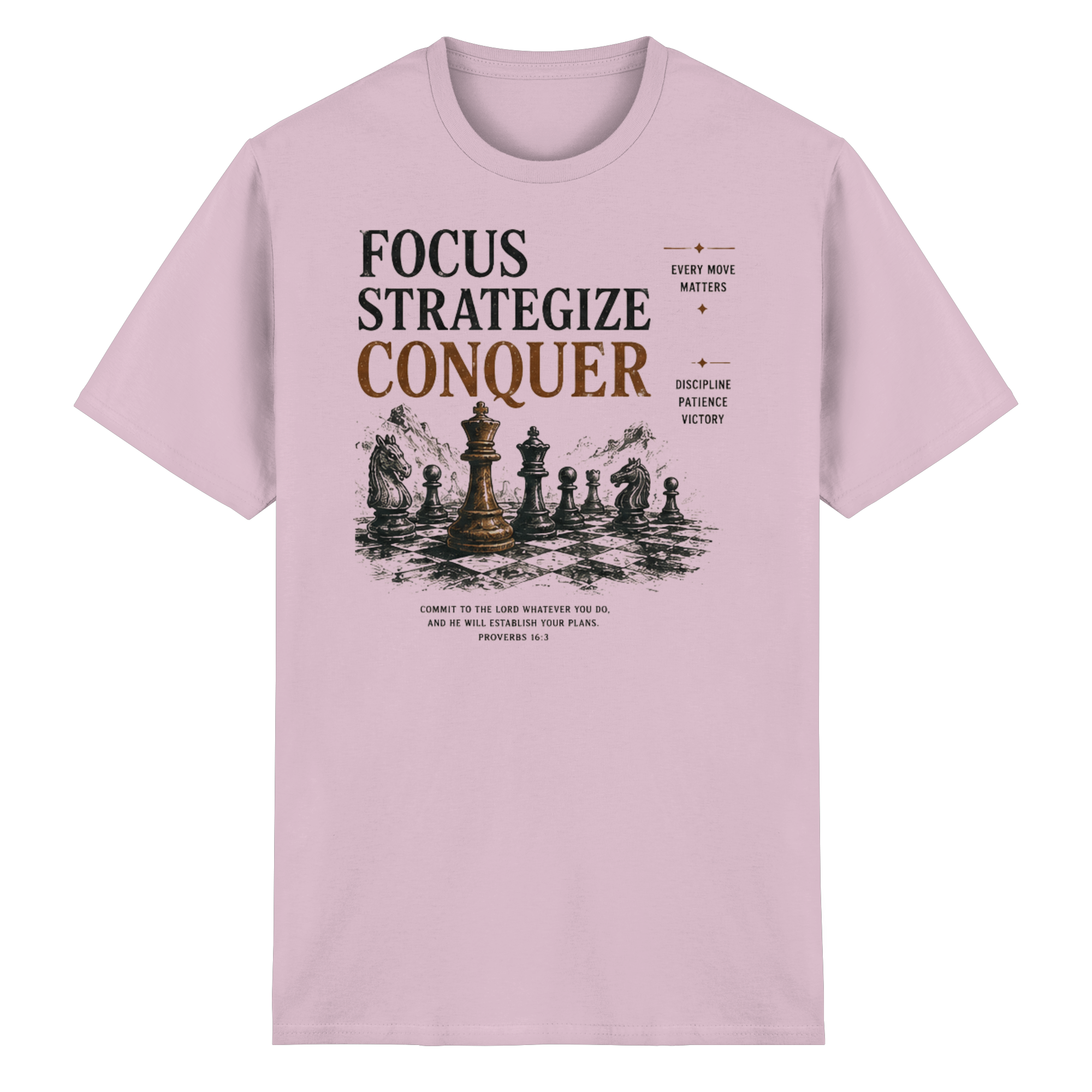 Focus. Strategize. Conquer.  - Heavy Cotton T-Shirt