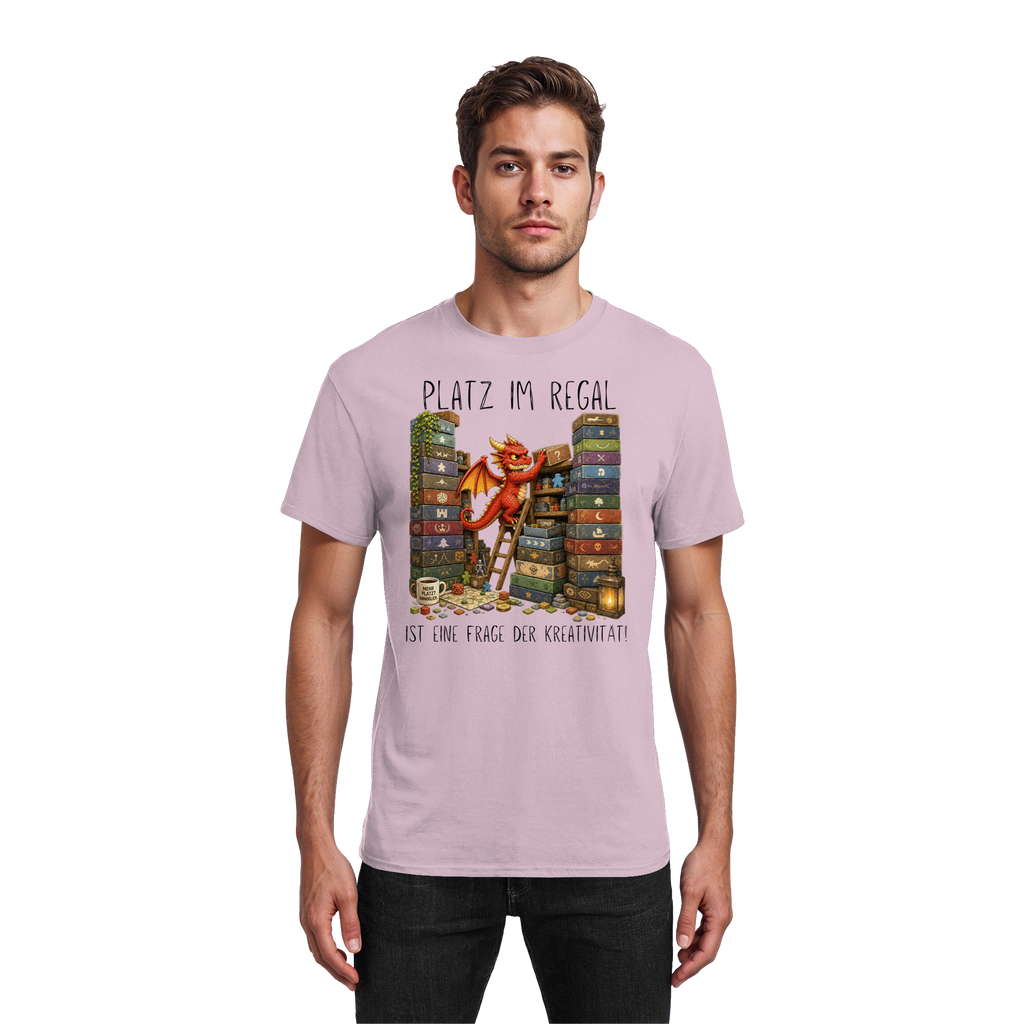 Platz im Regal ist eine Frage der Kreativität. - Heavy Cotton T-Shirt