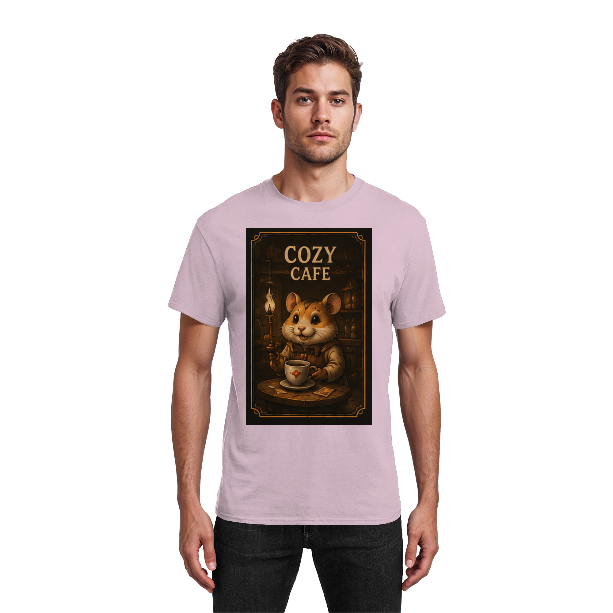 Cozy Café - Heavy Cotton T-Shirt