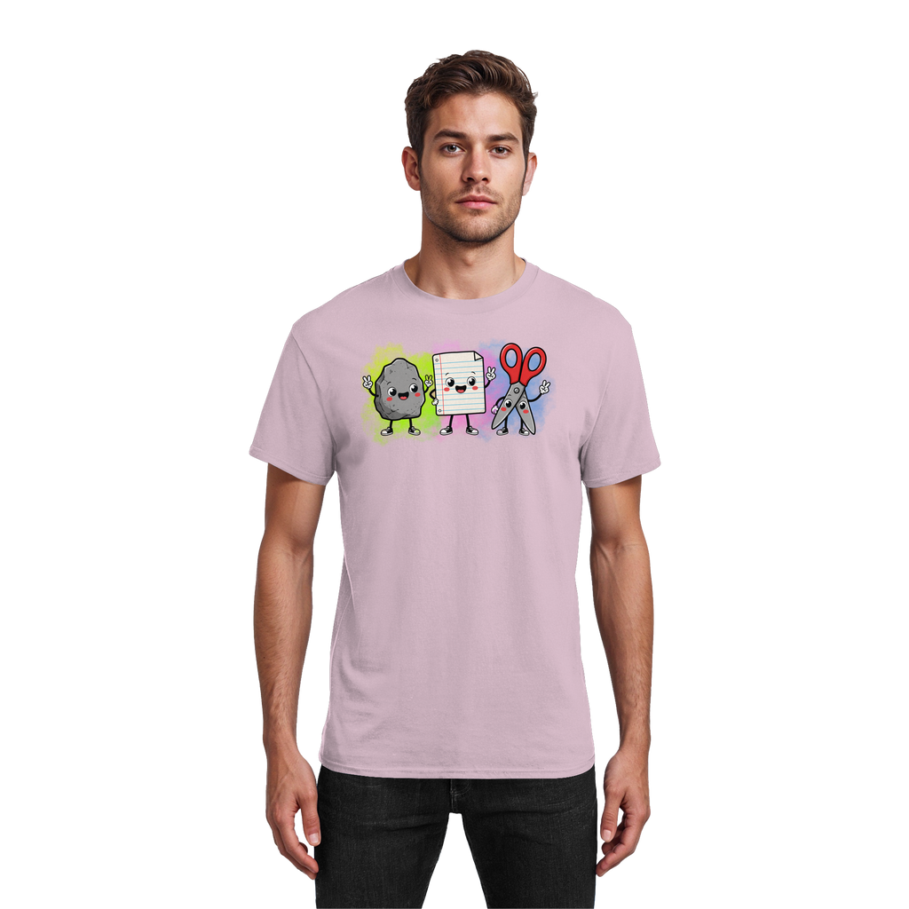 Stein schlägt Schere schlägt Papier! - Heavy Cotton T-Shirt