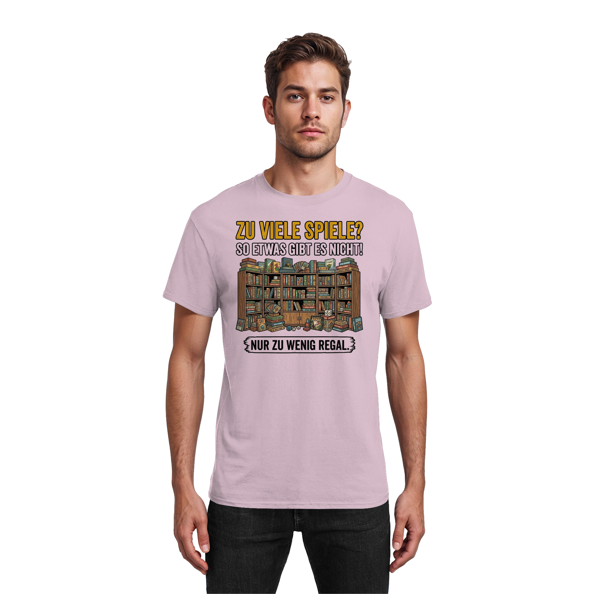 Zu viele Spiele? Zu wenig Regal.  - Heavy Cotton T-Shirt