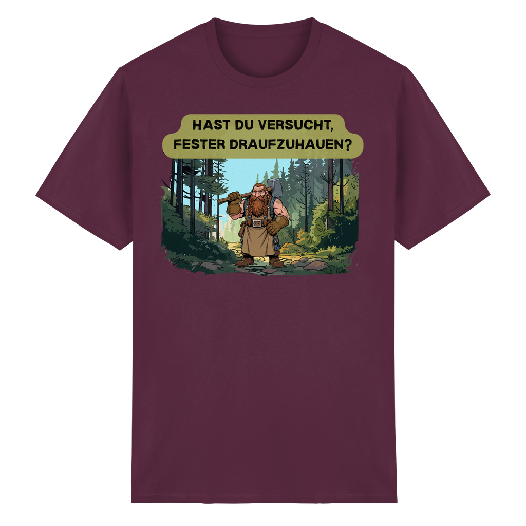 Hast du versucht, fester draufzuhauen? - Heavy Cotton T-Shirt