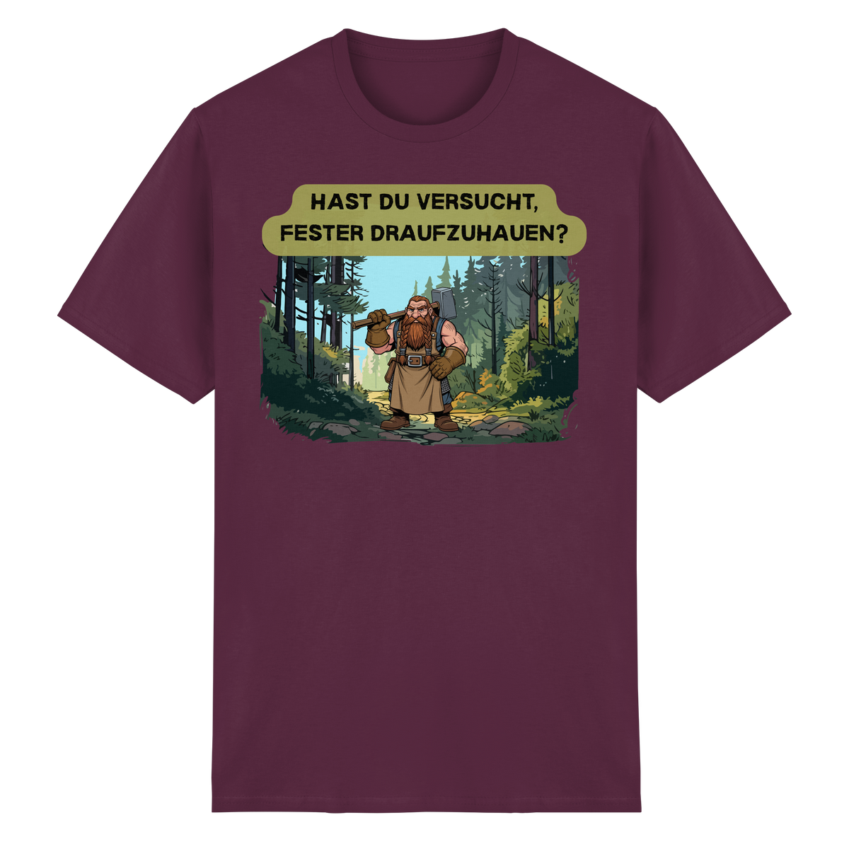 Hast du versucht, fester draufzuhauen? - Heavy Cotton T-Shirt