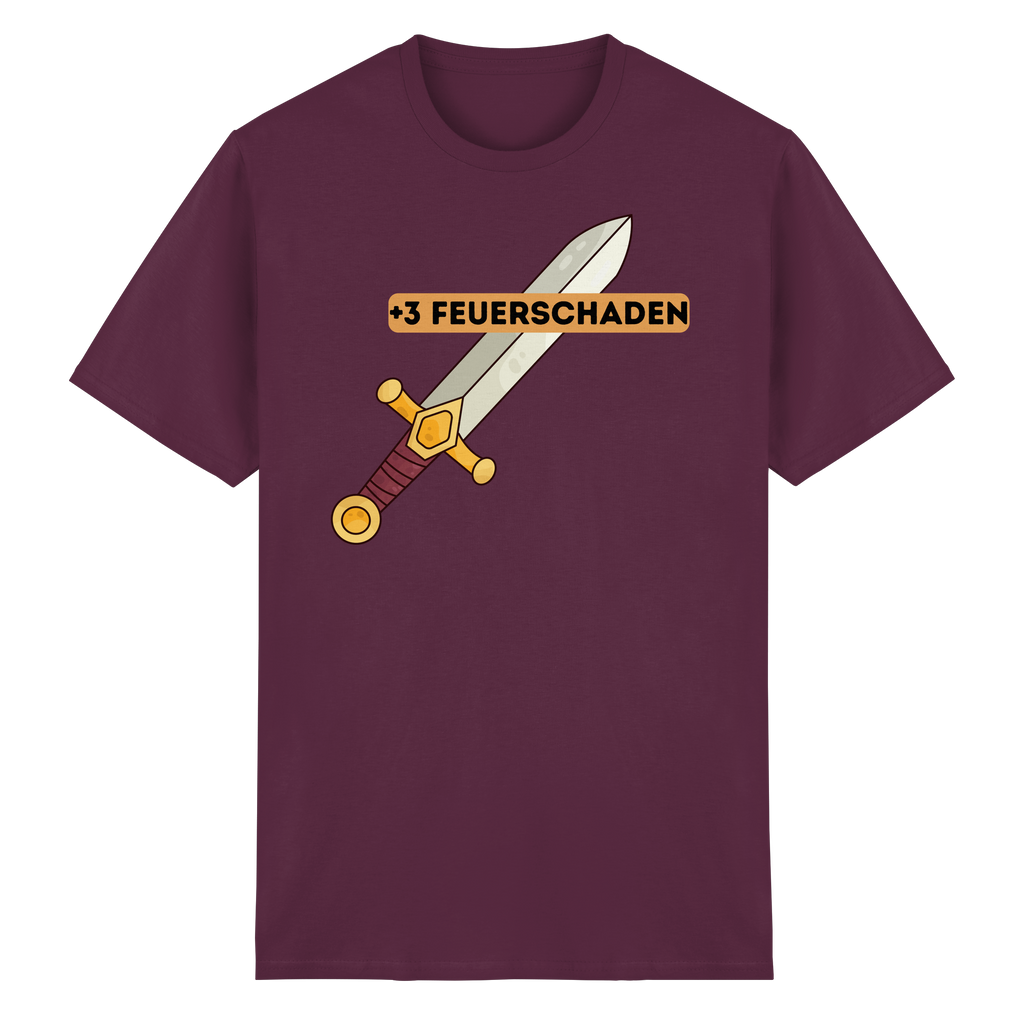 +3 Feuerschaden - Heavy Cotton T-Shirt