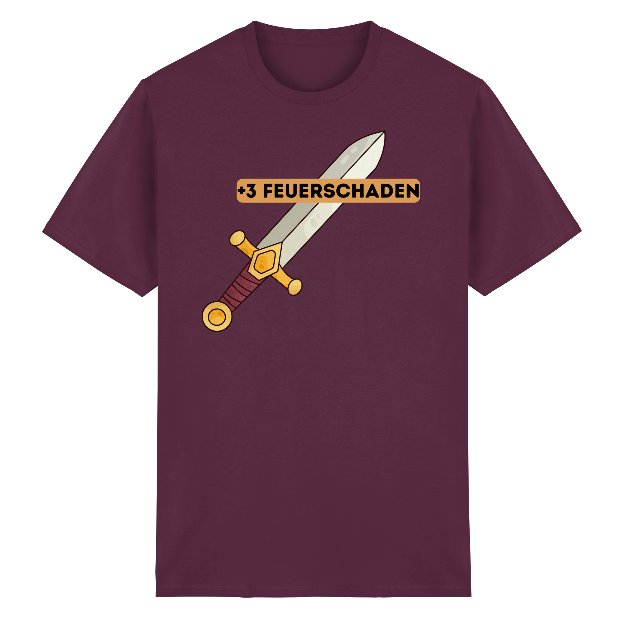 +3 Feuerschaden - Heavy Cotton T-Shirt