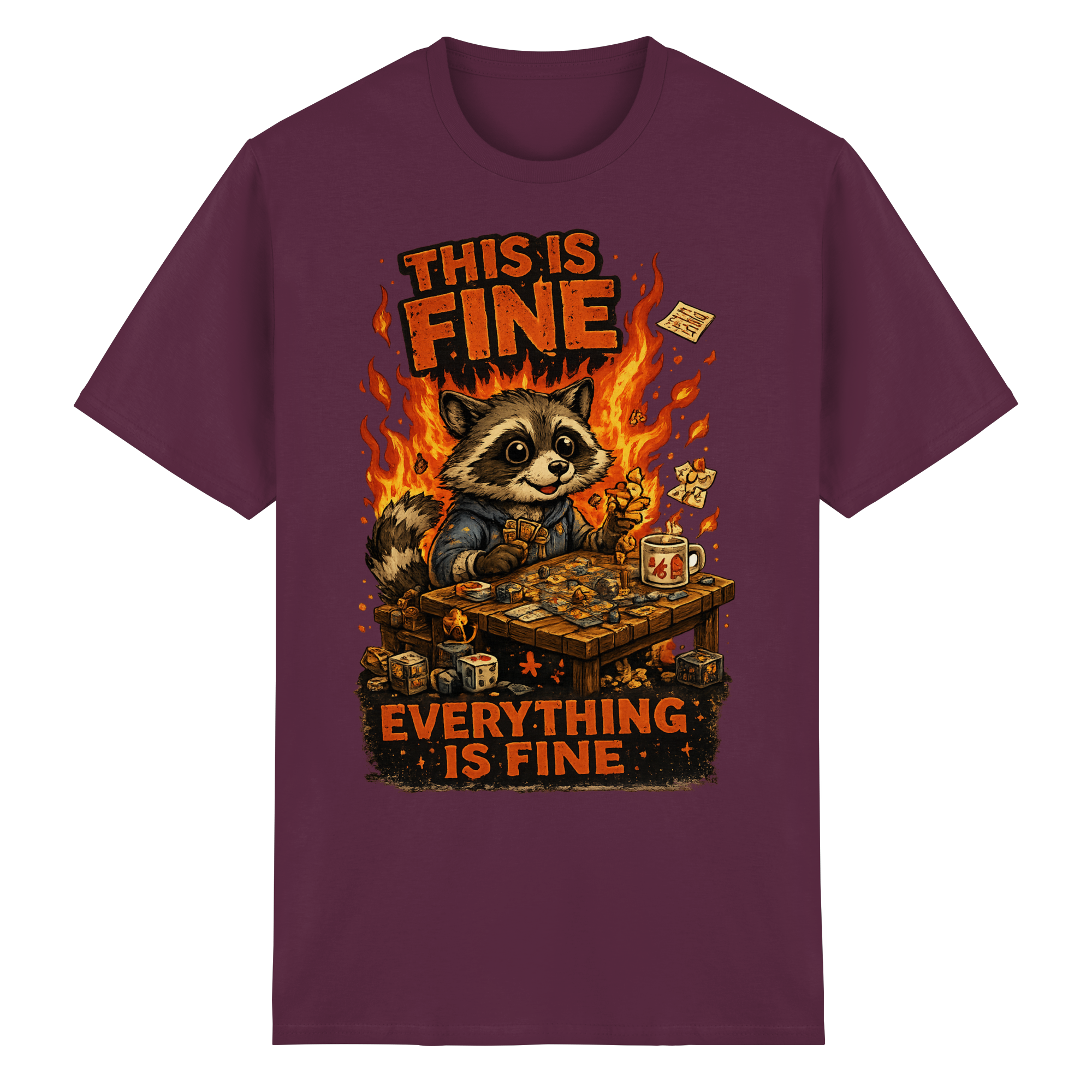 This Is Fine Club! - Heavy Cotton T-Shirt