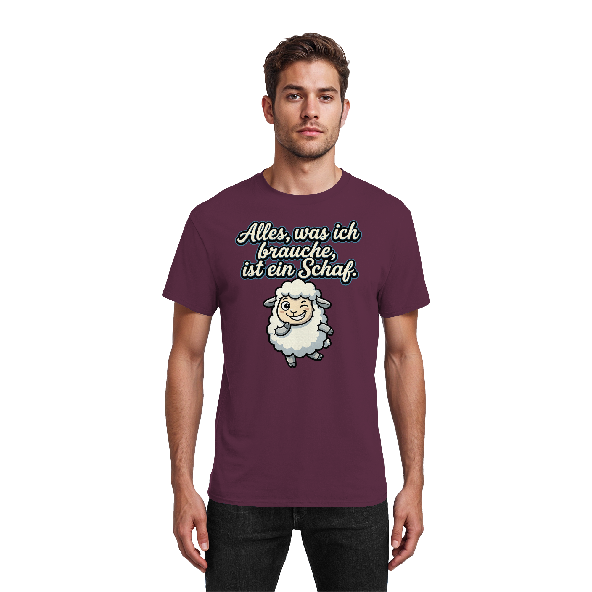 Alles, was ich brauche, ist ein Schaf!  - Heavy Cotton T-Shirt