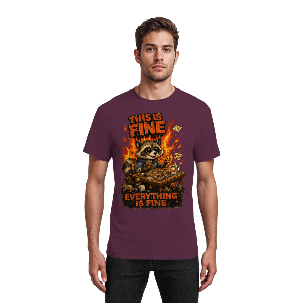 This Is Fine Club! - Heavy Cotton T-Shirt