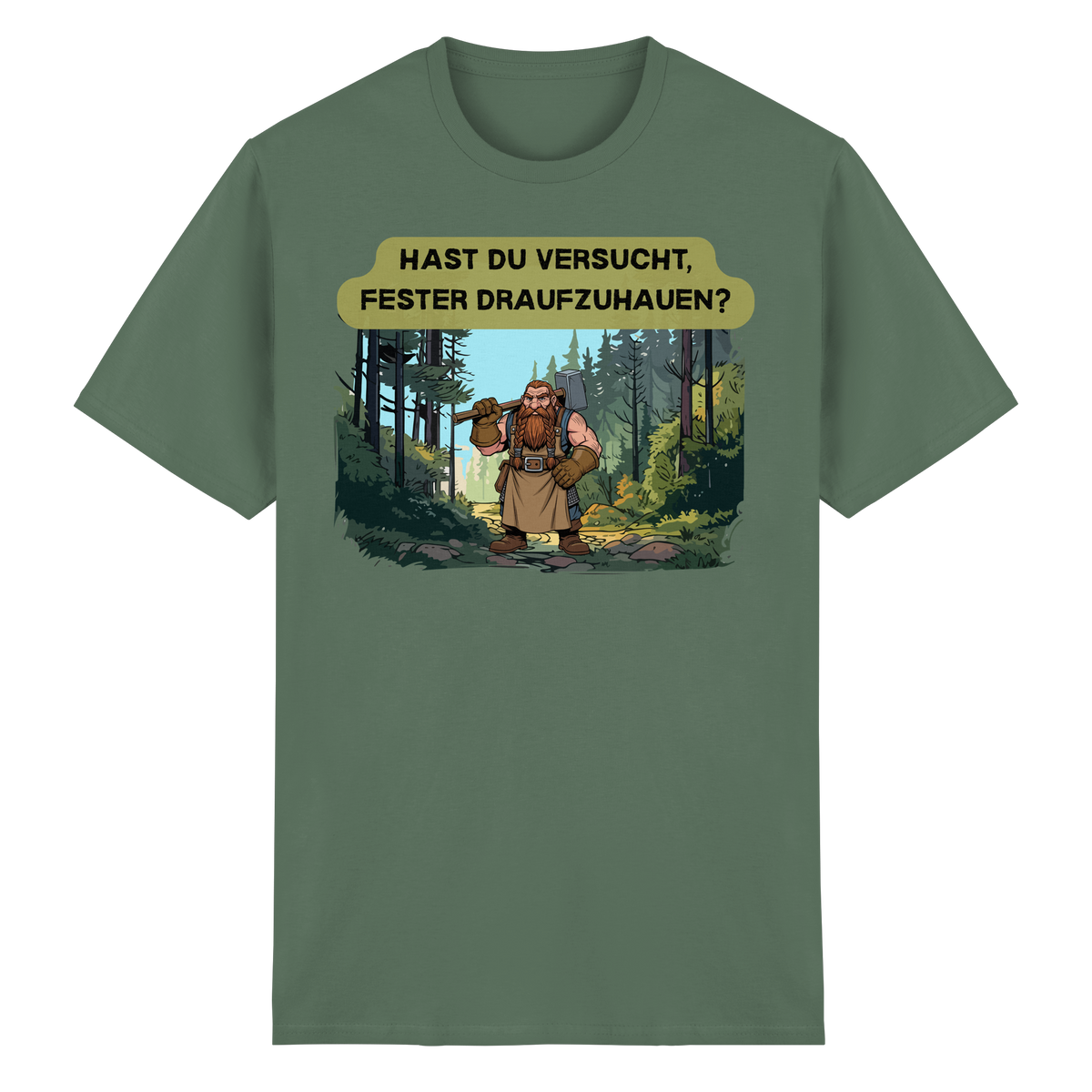 Hast du versucht, fester draufzuhauen? - Heavy Cotton T-Shirt