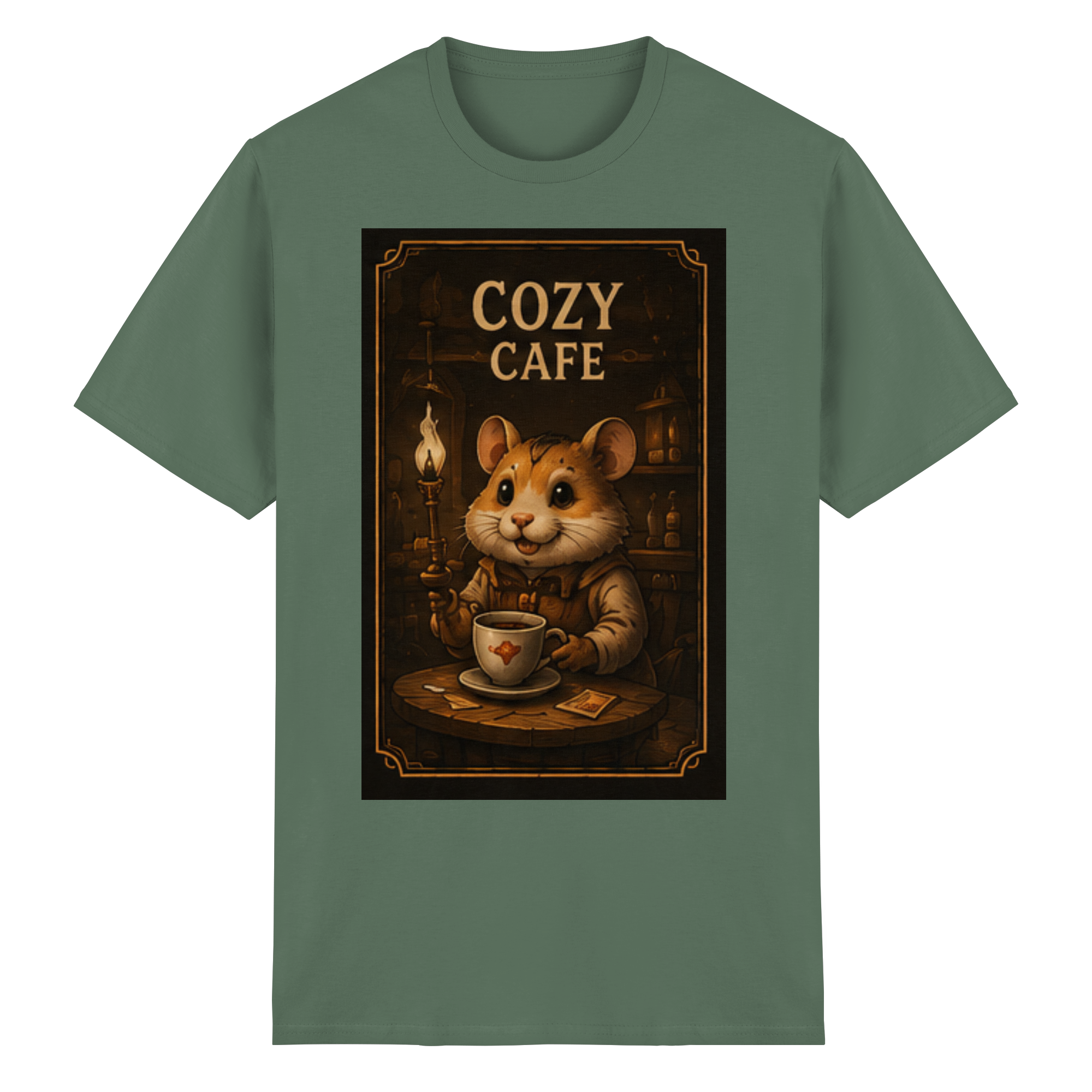 Cozy Café - Heavy Cotton T-Shirt