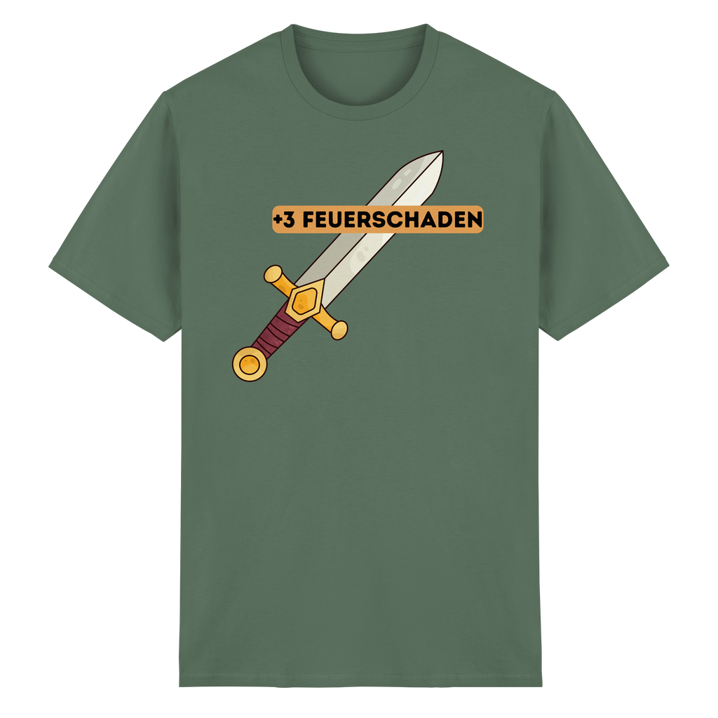+3 Feuerschaden - Heavy Cotton T-Shirt