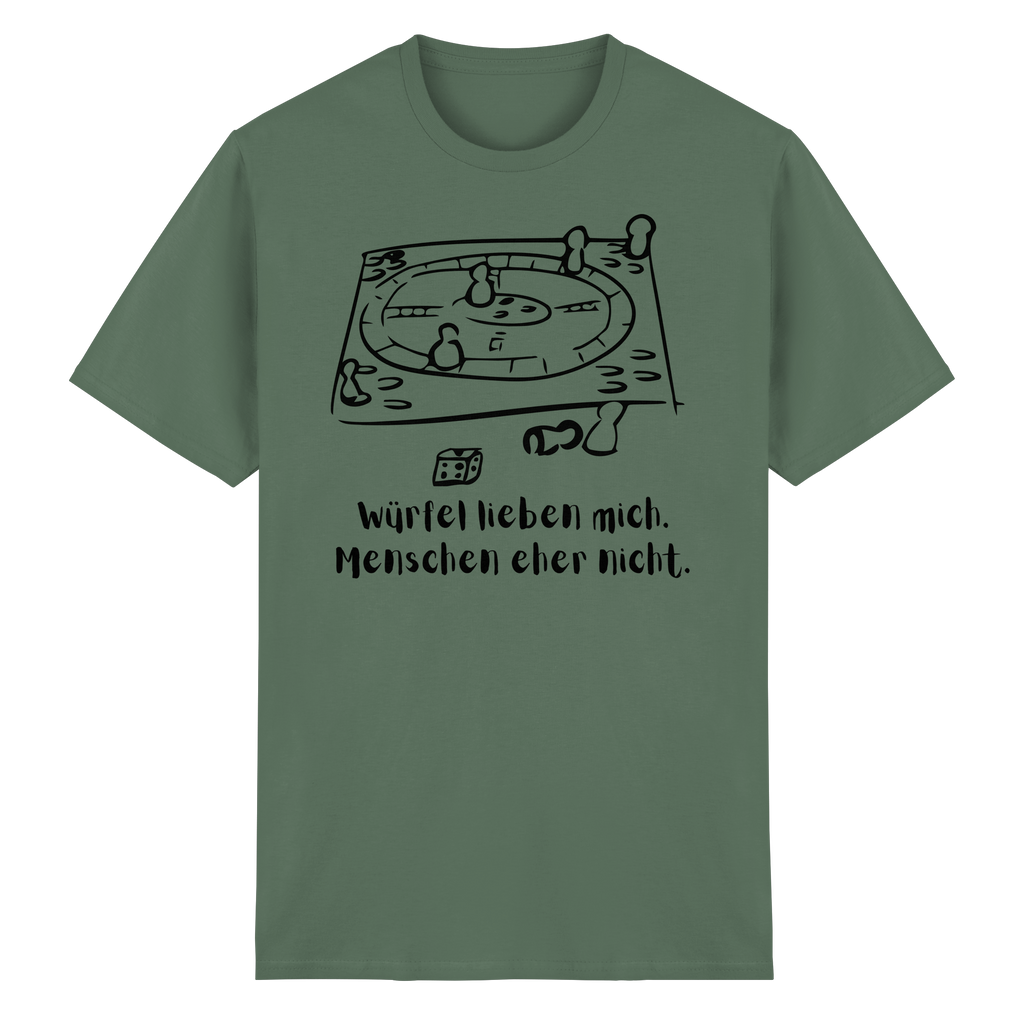 Würfel lieben mich. Menschen eher nicht. - Heavy Cotton T-Shirt