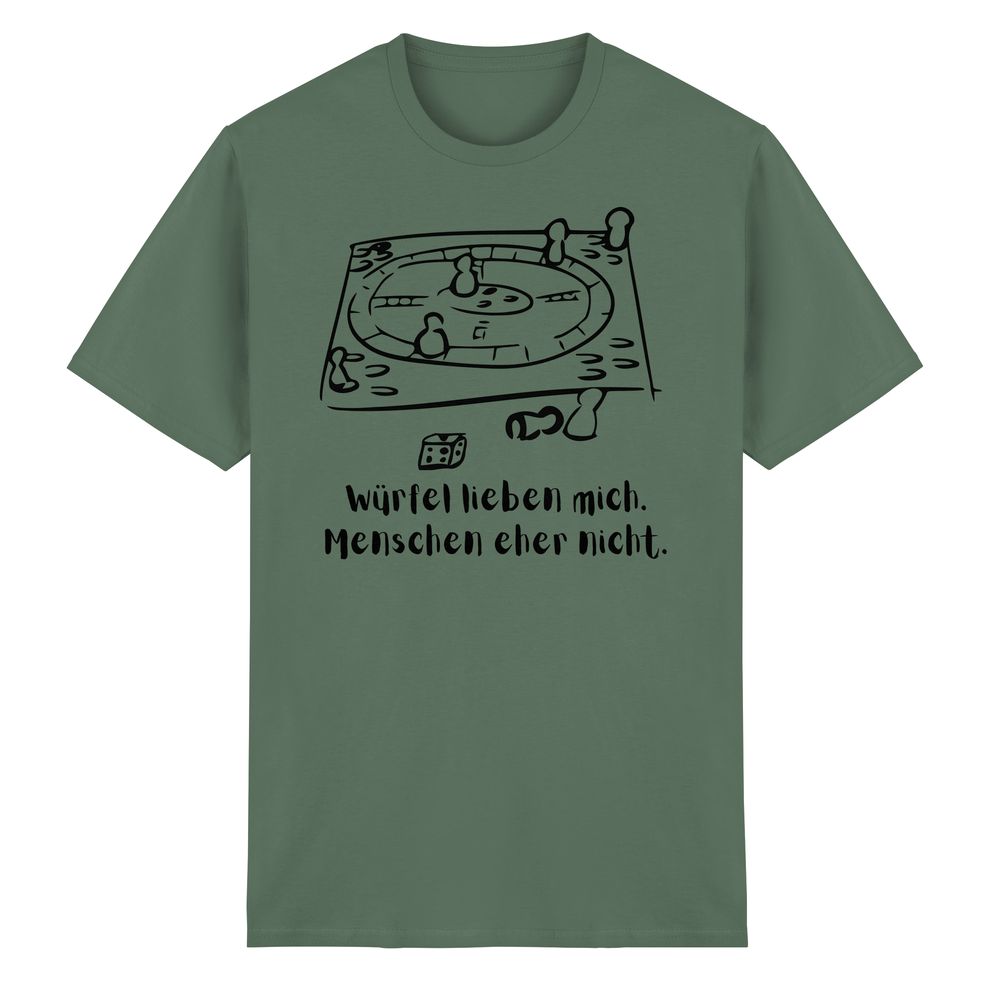 Würfel lieben mich. Menschen eher nicht. - Heavy Cotton T-Shirt