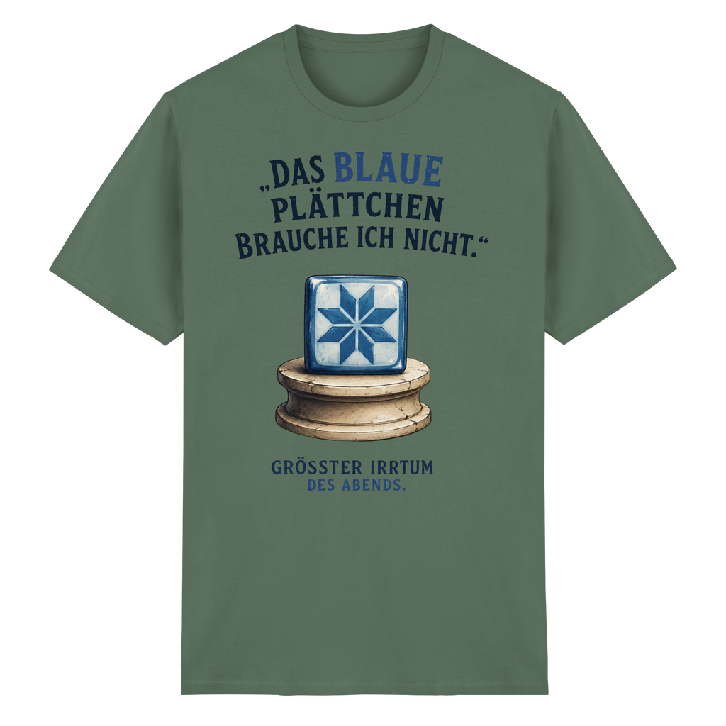 Das blaue Plättchen - Heavy Cotton T-Shirt