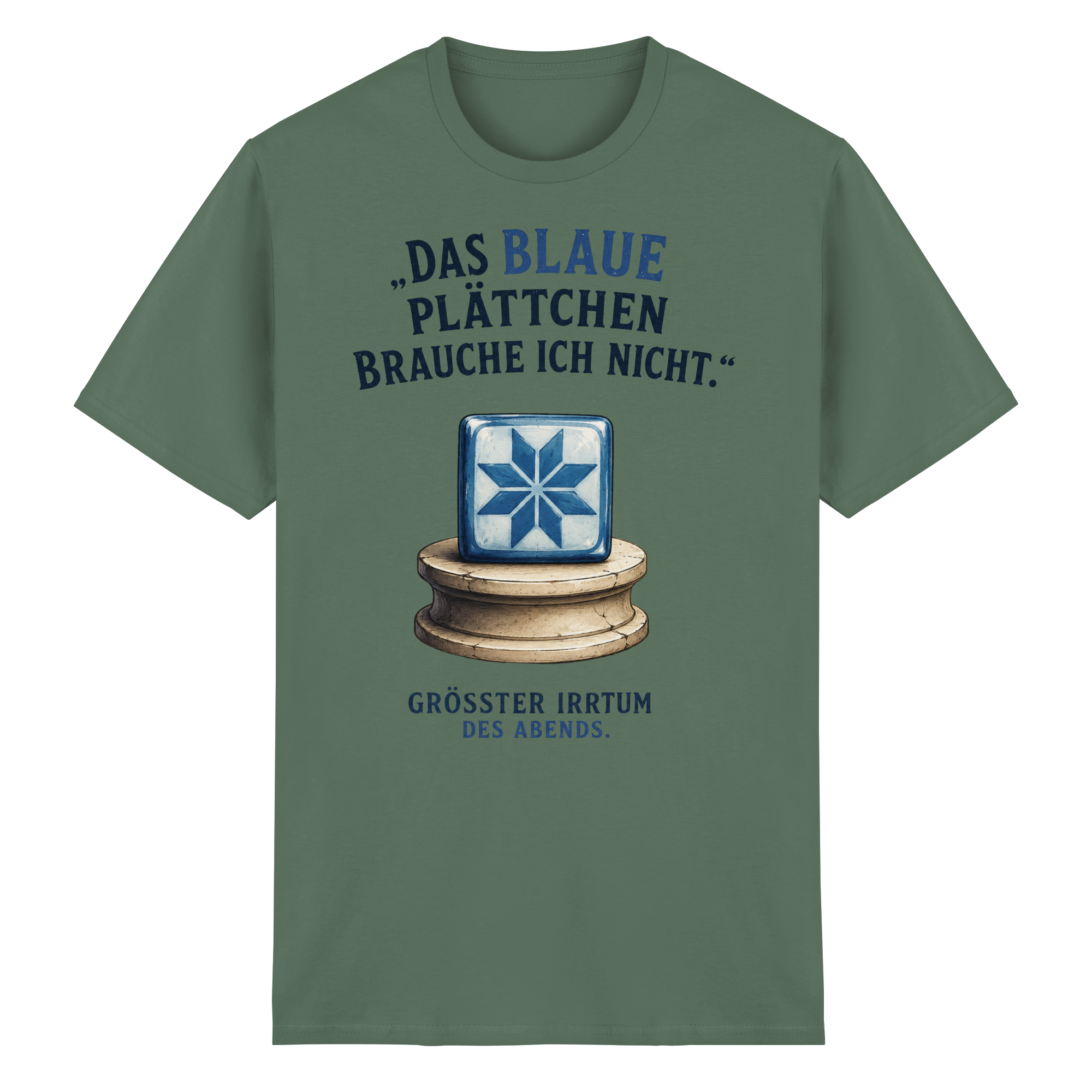Das blaue Plättchen - Heavy Cotton T-Shirt