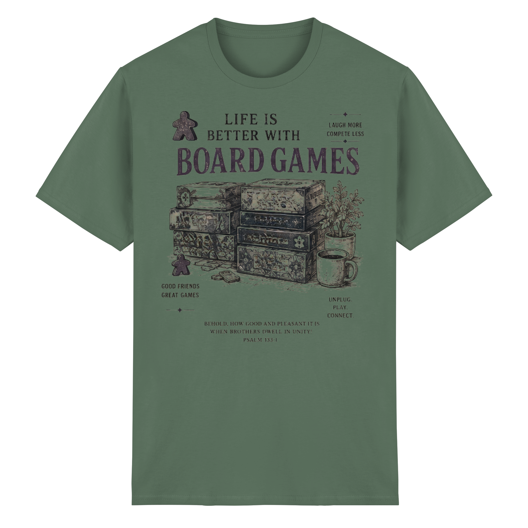 Life Is Better With Board Games - Heavy Cotton T-Shirt