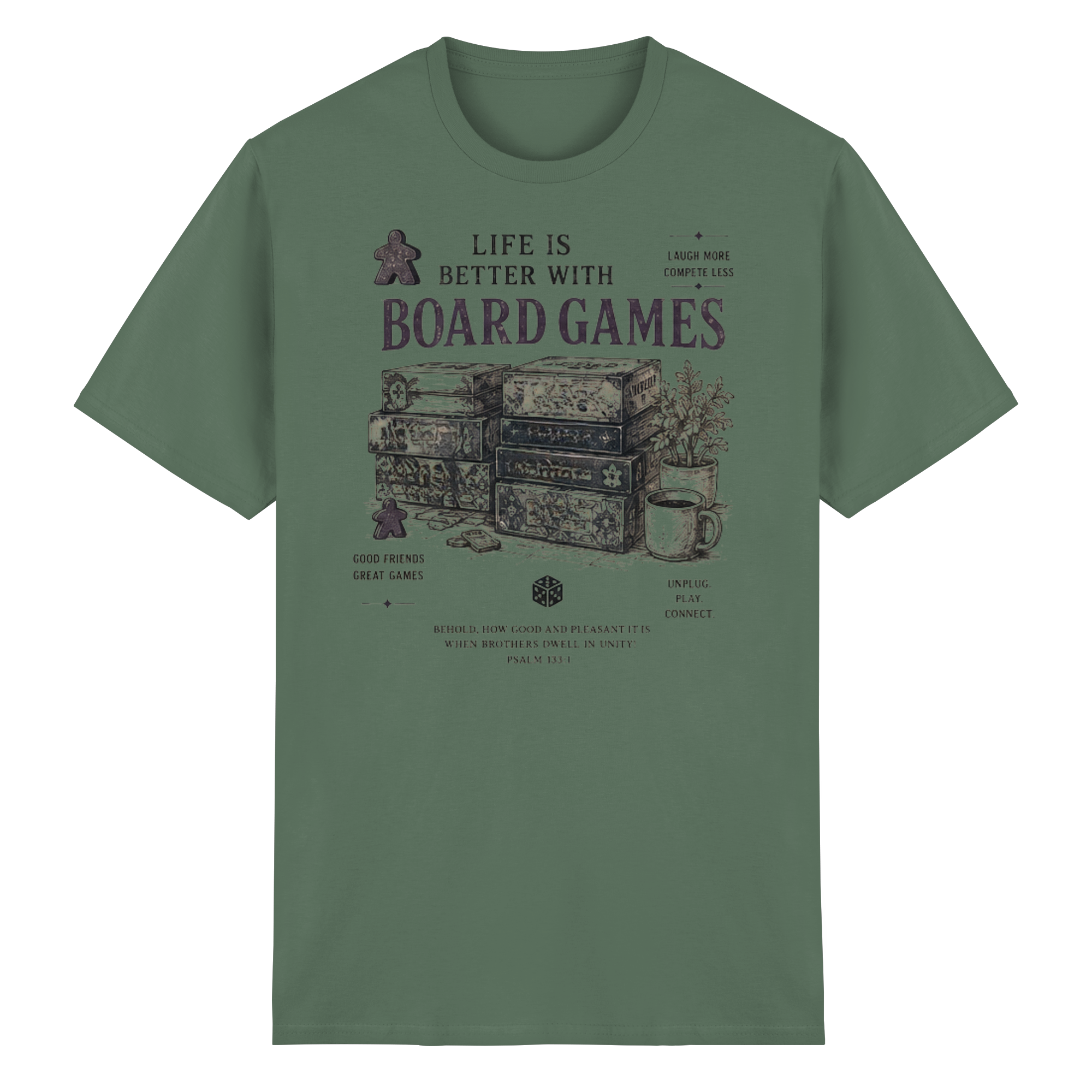 Life Is Better With Board Games - Heavy Cotton T-Shirt